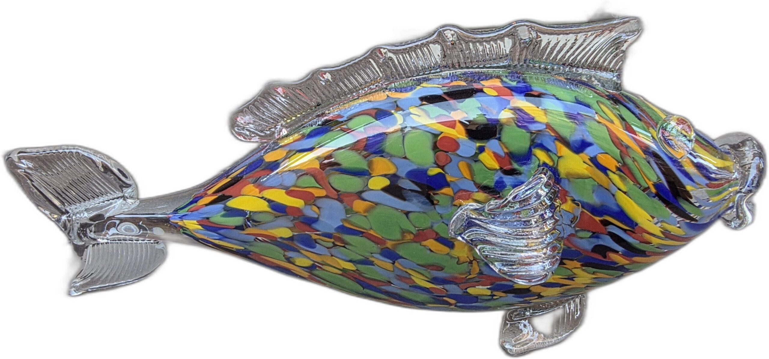 Figurka Ryby, Huta szkła 'Krosno' 27 x 13 cm