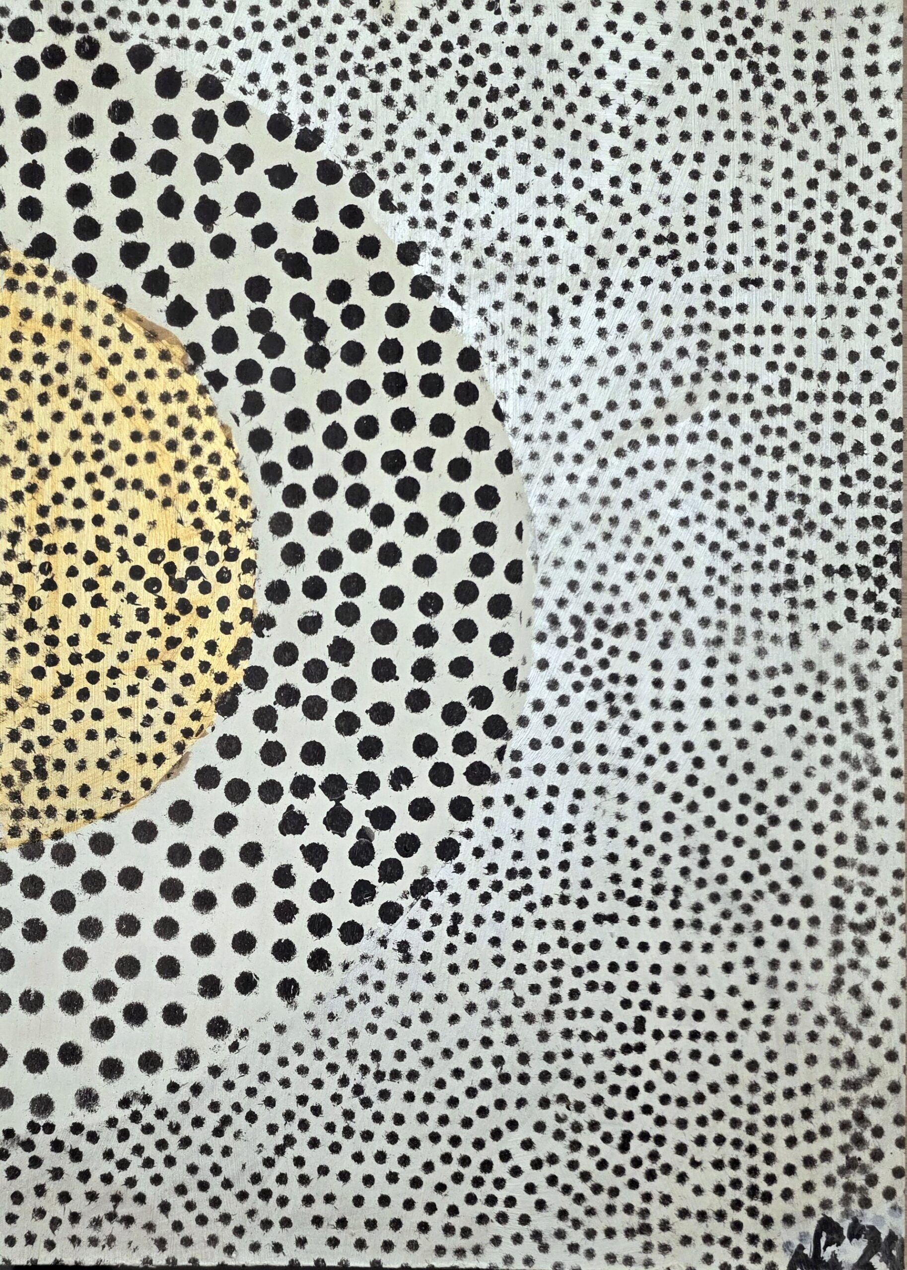 PIOTR MŁODOŻENIEC 'Kompozycja Abstrakcyjna X', akryl, papier 50x35cm