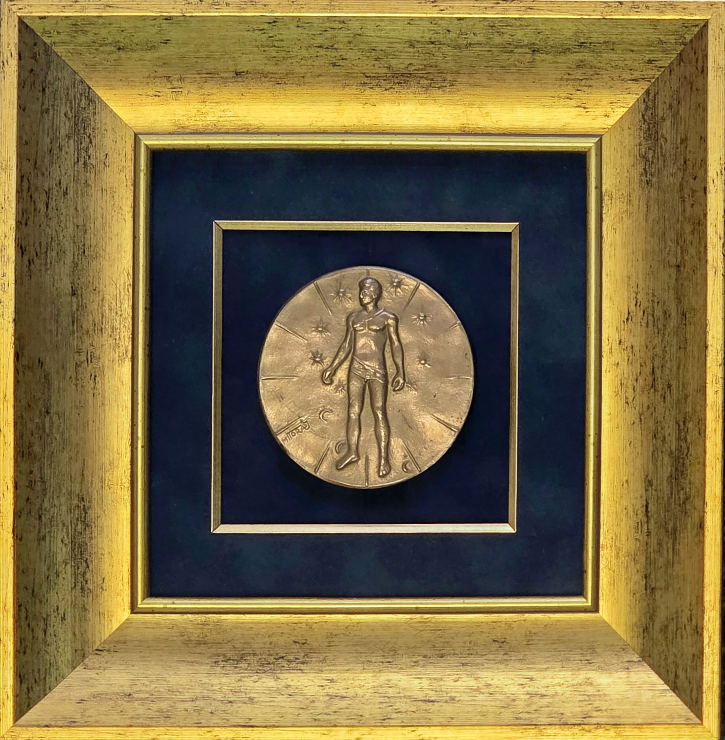 IGOR MITORAJ 'Articulations', 1984 r, brąz, średnica 9 cm