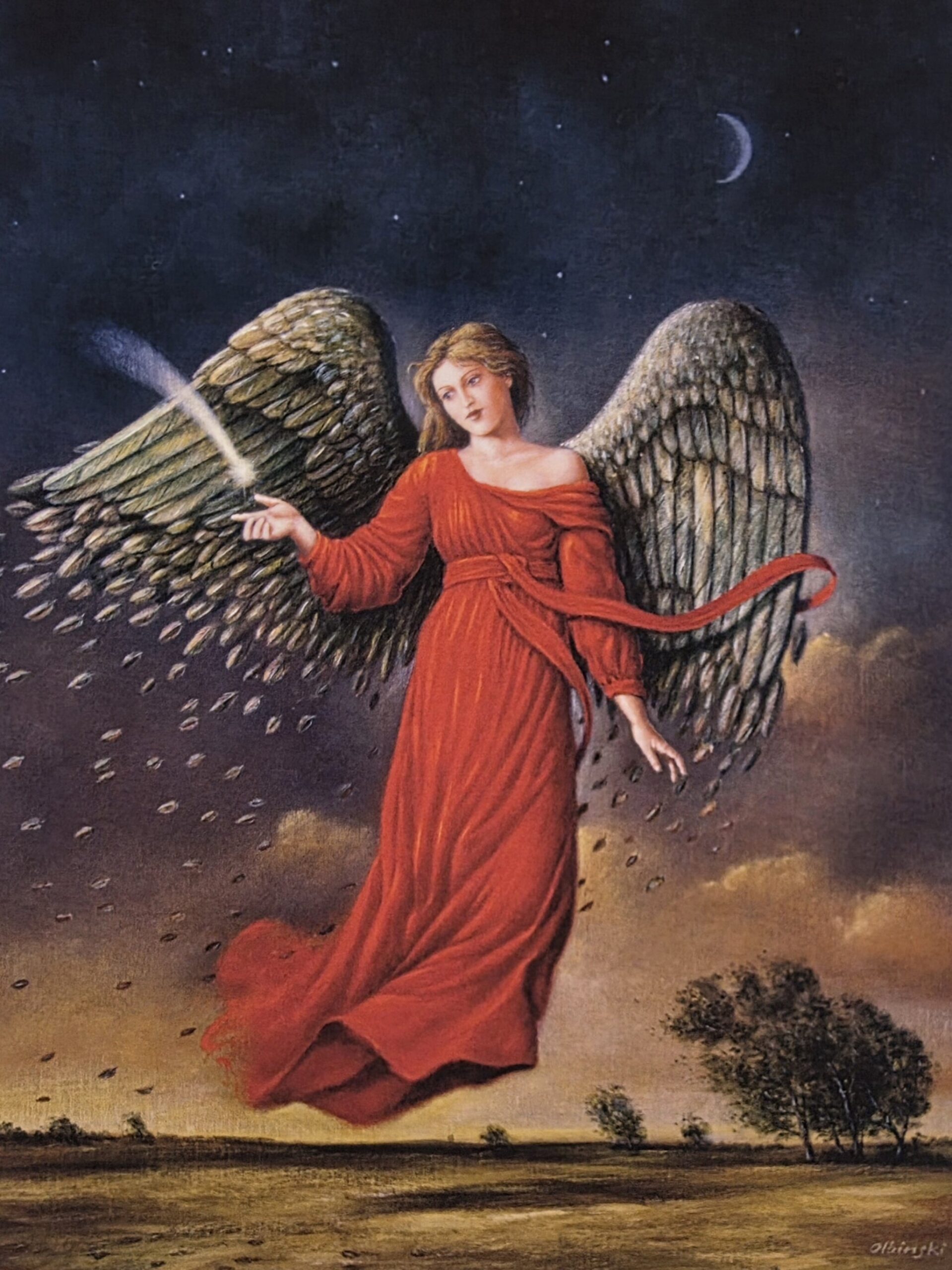 RAFAŁ OLBIŃSKI, 'Bez tytułu M', inkografia, papier, A4