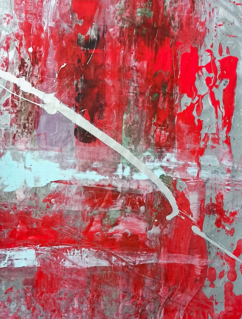 KRZYSZTOF IWANOWICZ '1944' akryl, papier, 60x80cm