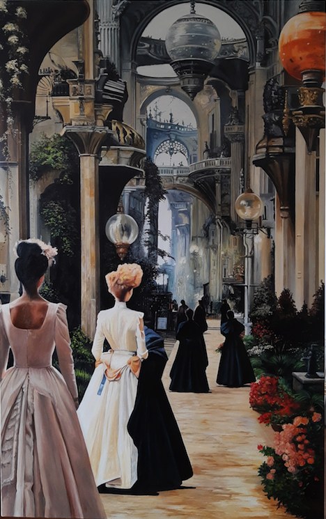 WALTER SEYNA 'Imponderabilia' olej, płótno, 160x100cm