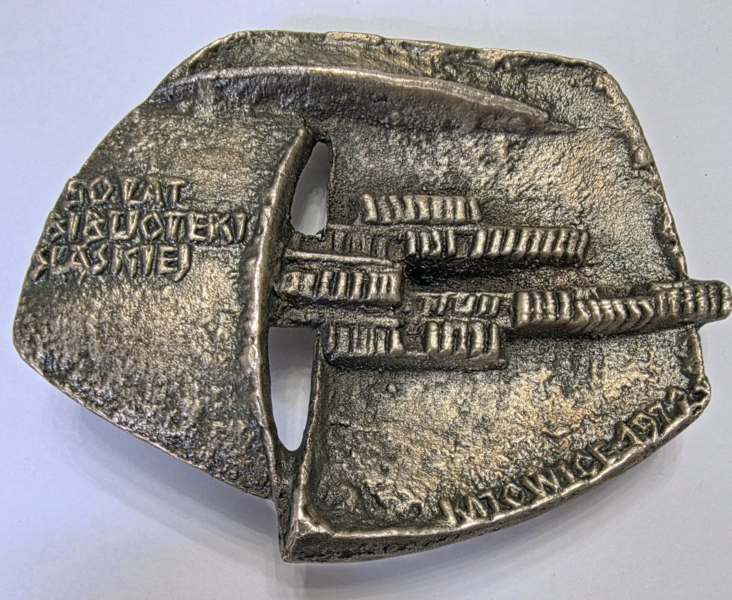 BRONISŁAW CHROMY 'Medal - 50 LAT BIBLIOTEKI ŚLĄSKIEJ KATOWICE 1972'