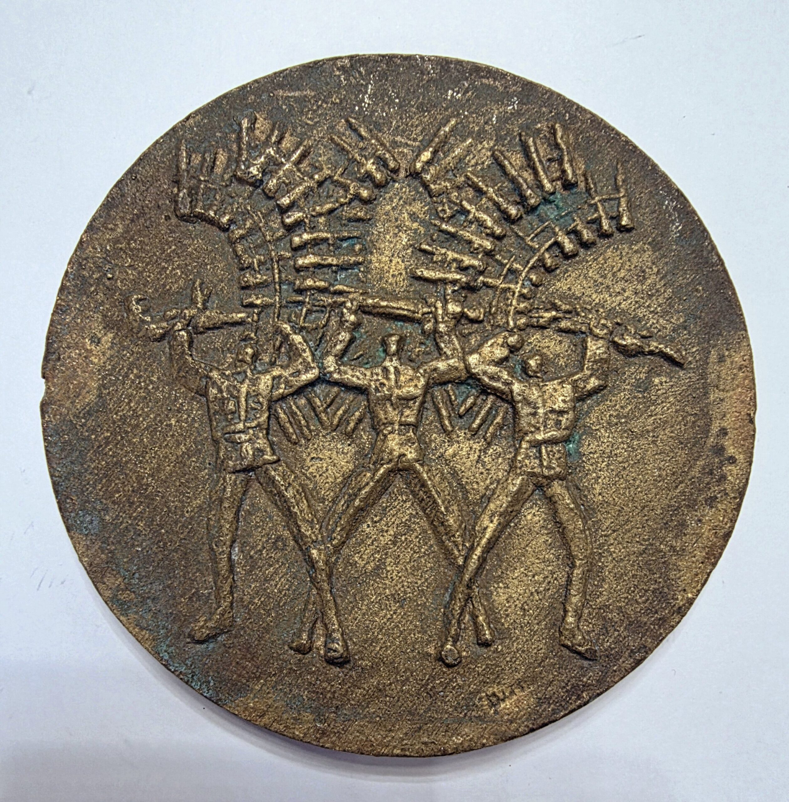 BRONISŁAW CHROMY 'Medal - ODSŁONIĘCIE POMNIKA OBROŃCOM-ZWYCIĘZCOM / KRYNICA 1985-X-19' - obrazek 2