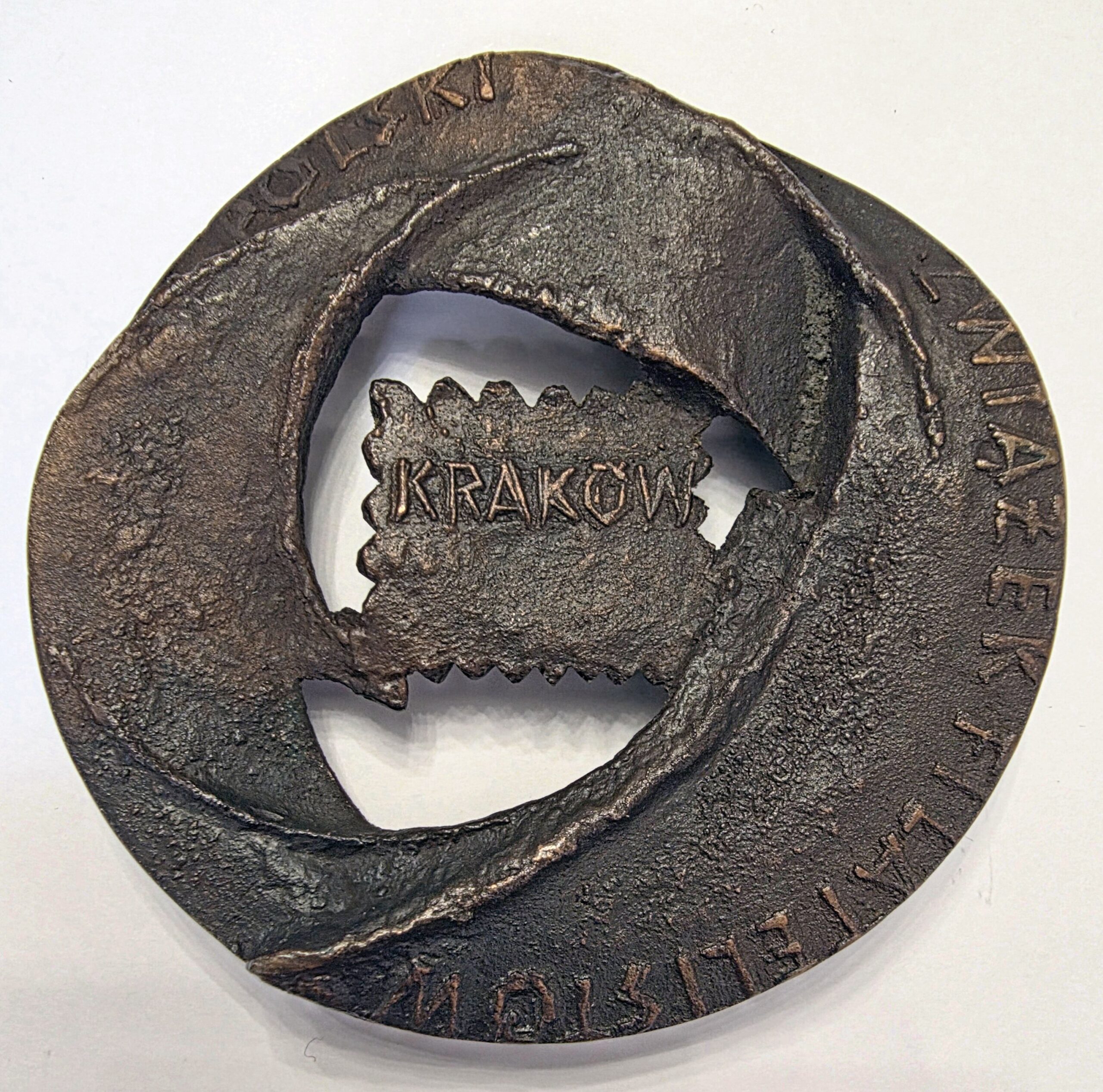 BRONISŁAW CHROMY 'Medal - POLSKI ZWIĄZEK FILATELISTÓW KRAKÓW / ZA ZASŁUGI DLA ROZWOJU PUBLIKACJI FILATELISTYCZNYCH'