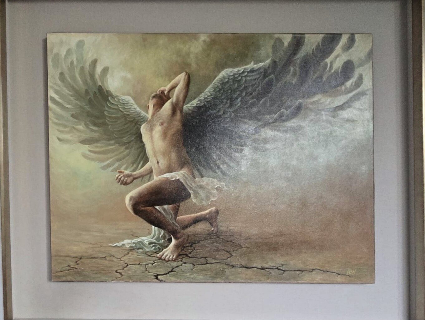 TOMASZ ALEN KOPERA 'Fallen' olej, płótno, 90x73cm - obrazek 2