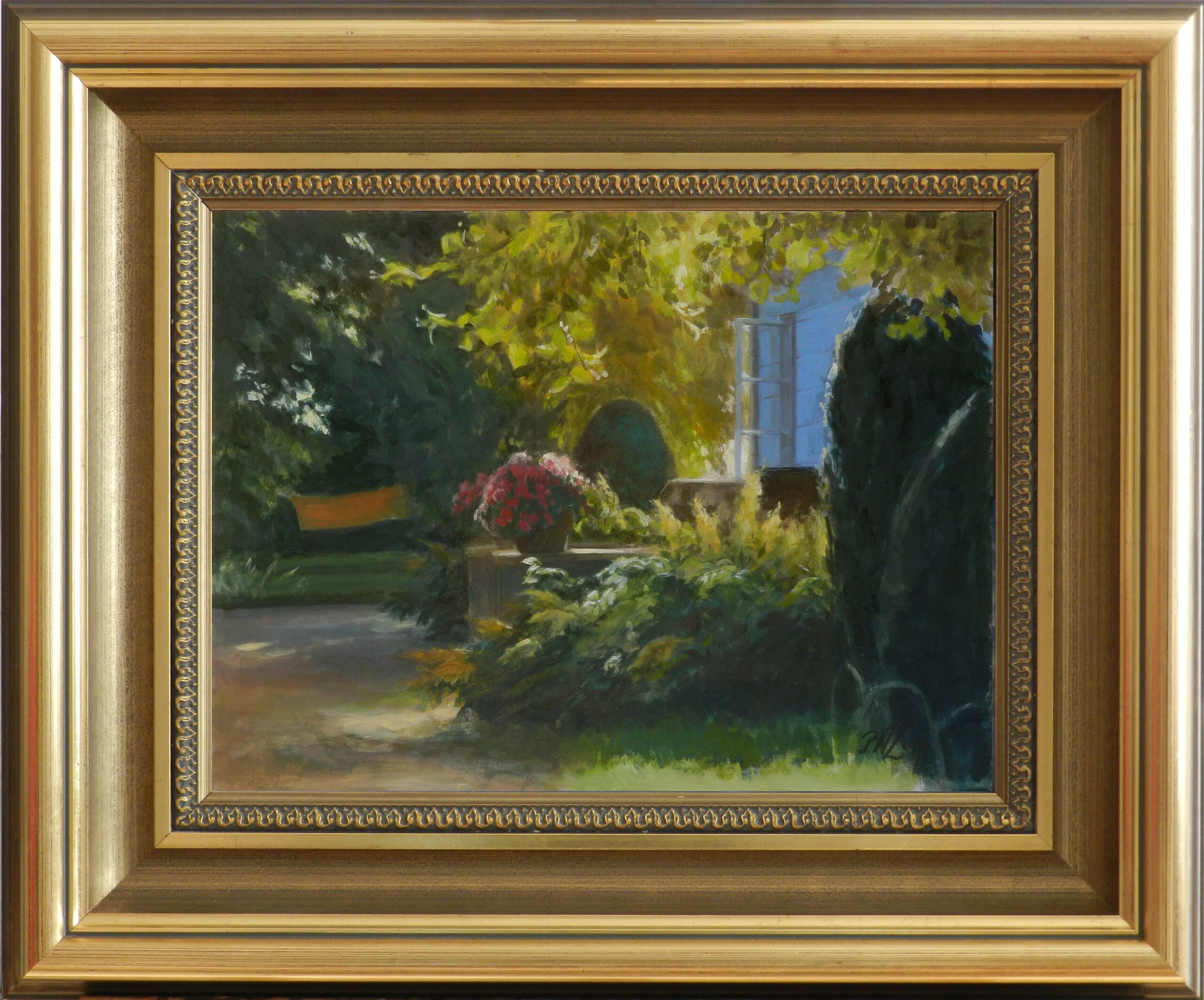 PATRYCJA NOVAK-ZEMPLIŃSKA 'Poranek w Tułowicach' olej, płyta, 30x40cm