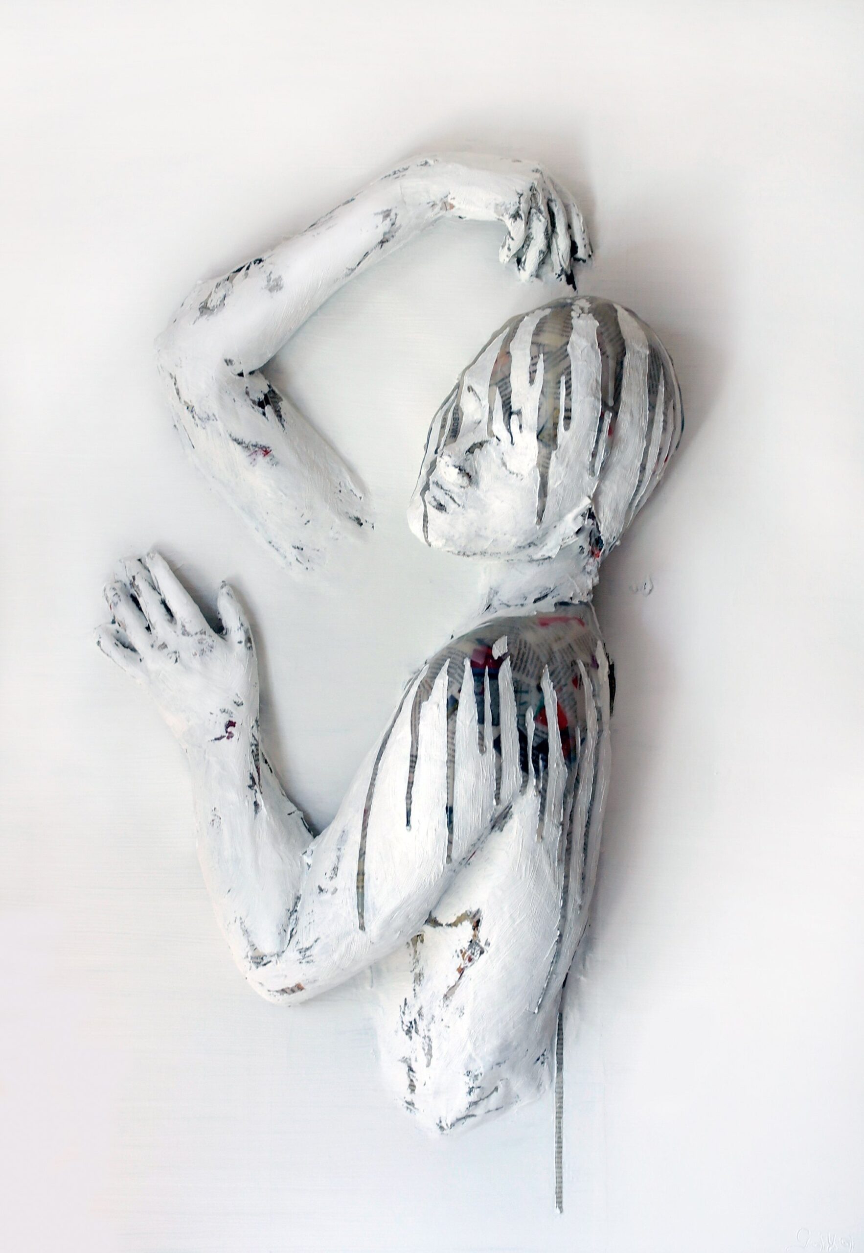 GAYA LASTOVJAK 'Kąpiel' 2020, 100x70x14cm, technika własna, olej