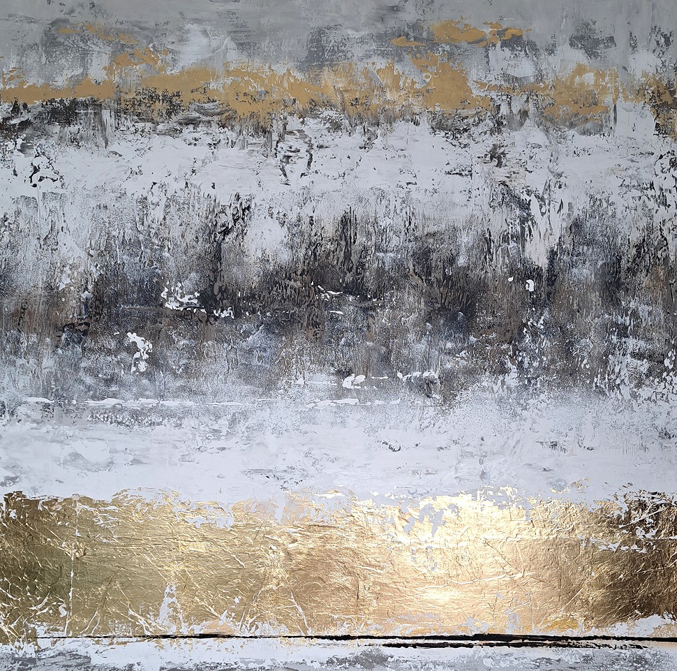 MaNa Art 'Narodziny światła', technika mieszana, płótno, akryle, 100x100cm