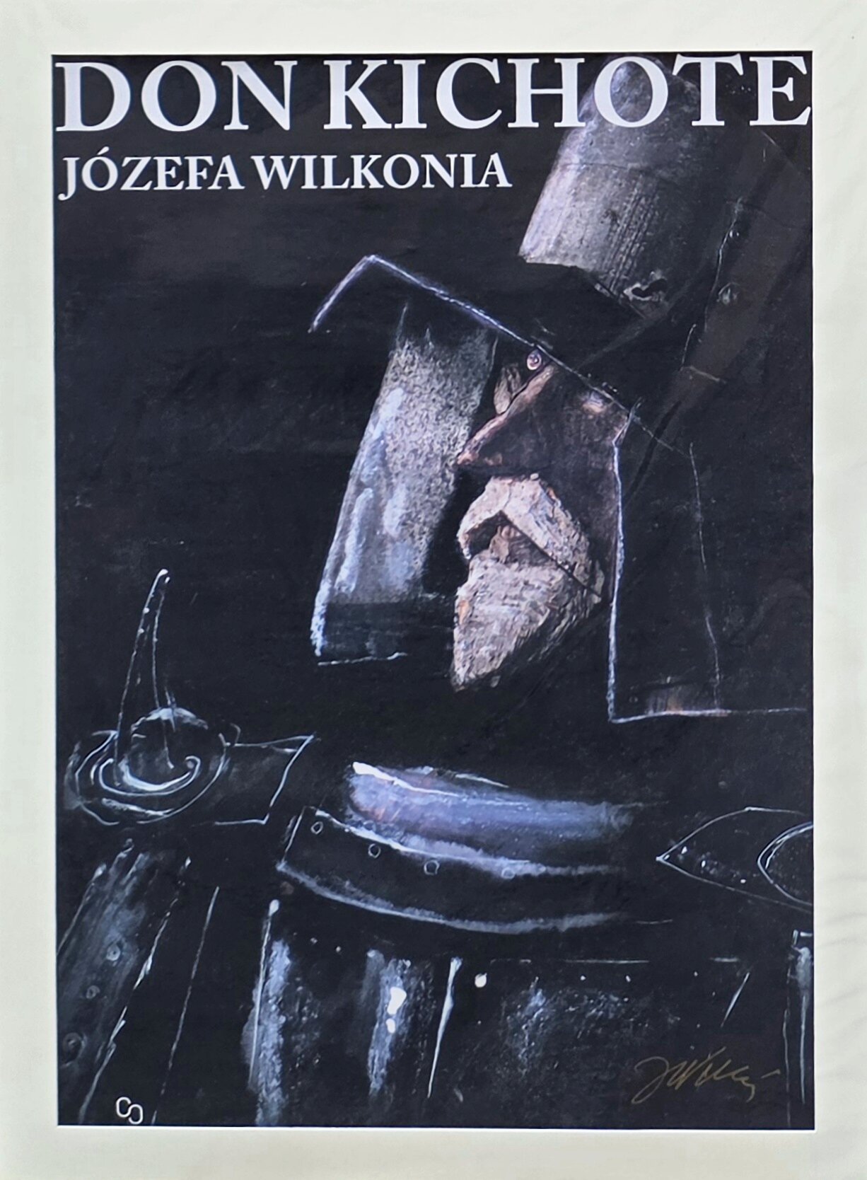 JÓZEF WILKOŃ 'Don Kichote' offset, papier, 98x68cm, sygnowany odręcznie