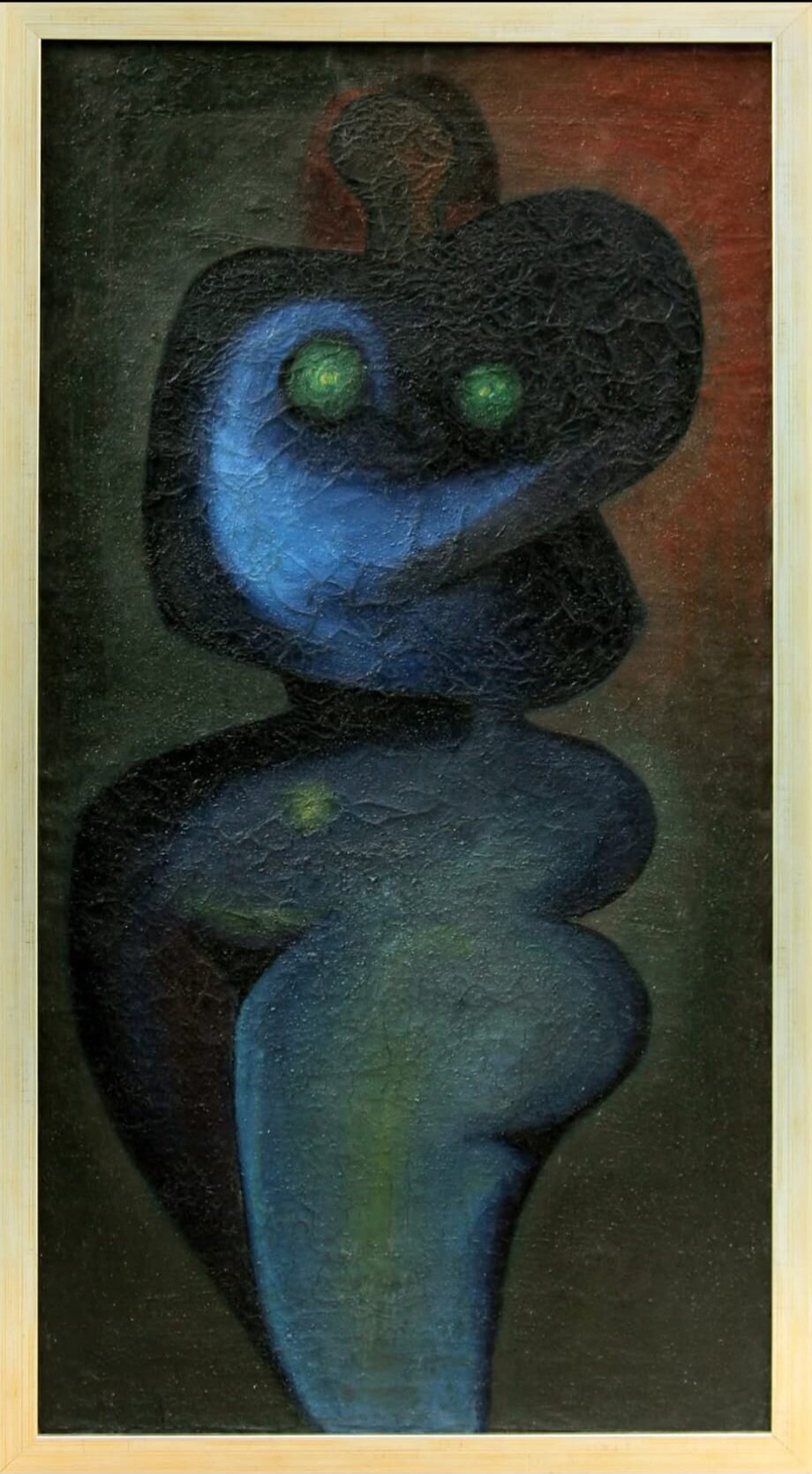 HENRYK PŁÓCIENNIK 'Akt' ok. 1963r, olej, płótno 118x60cm, katalogowany
