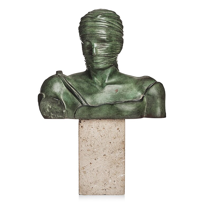 IGOR MITORAJ 'Argos' brąz , 42cm (z podstawą), edycja 250 egz