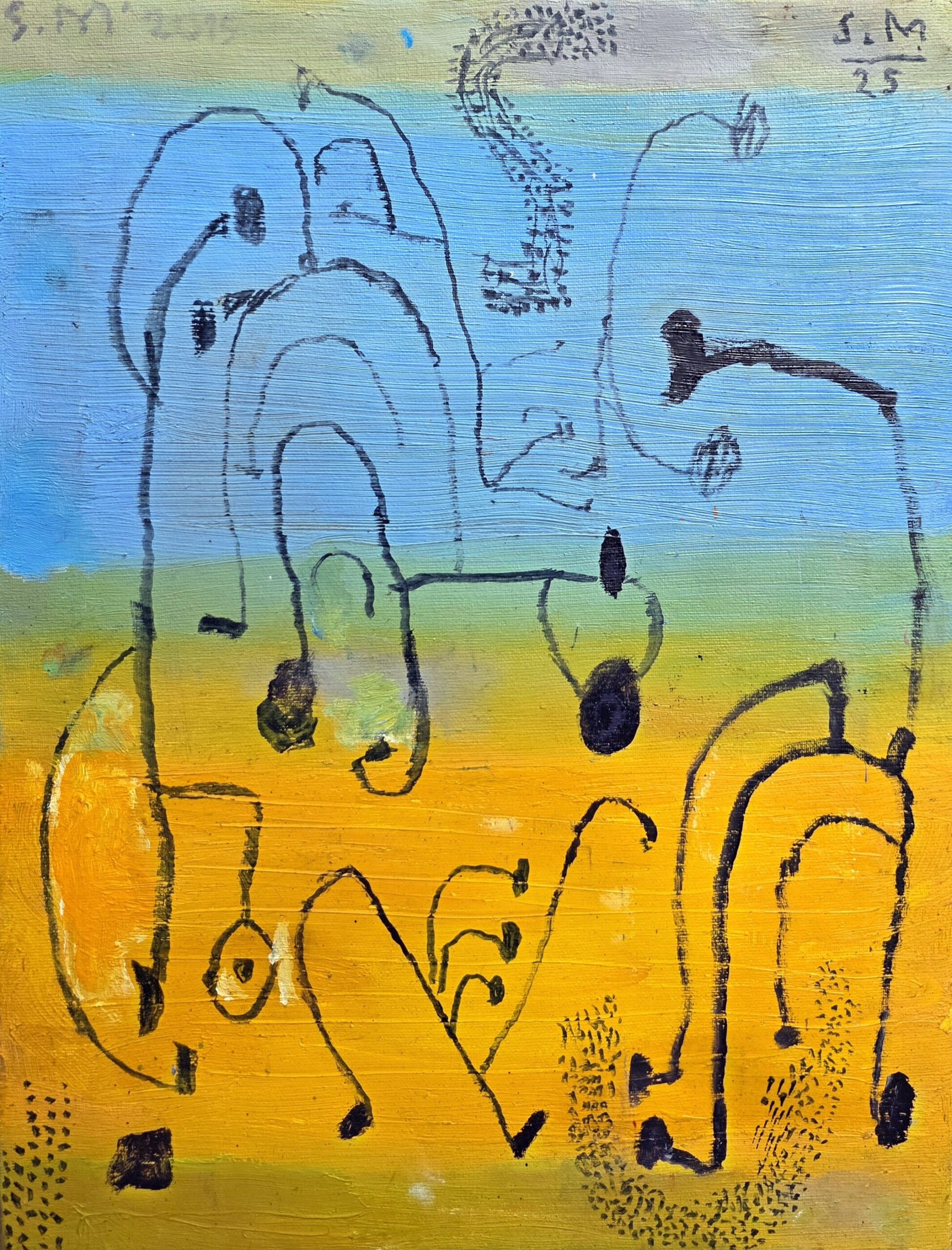 STANISLAW MŁODOŻENIEC 'Okno' 2015/2025 olej, płótno 40x30cm