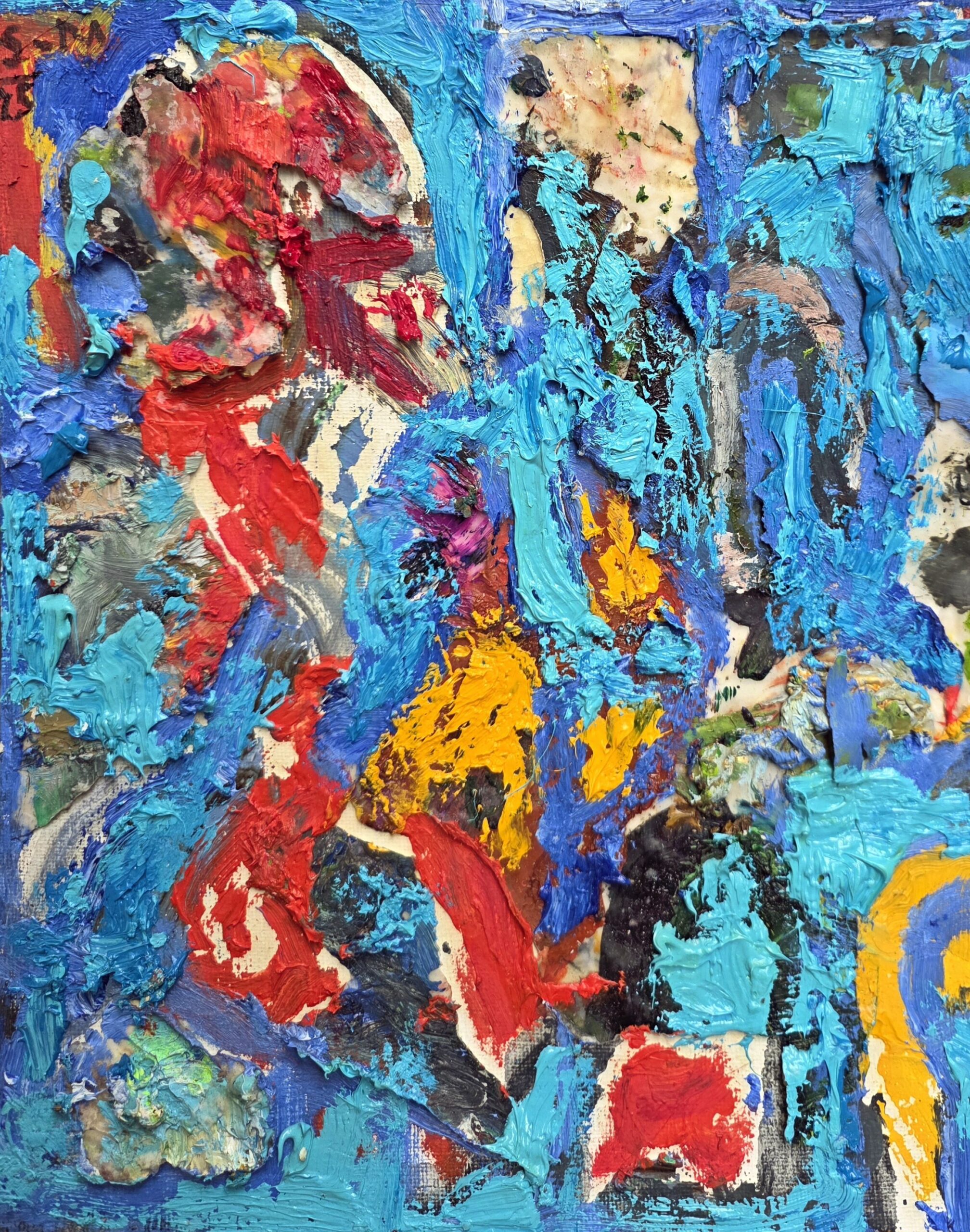 STANISLAW MŁODOŻENIEC 'Paleciaque Turquise' 2025 olej, płótno 30x24cm