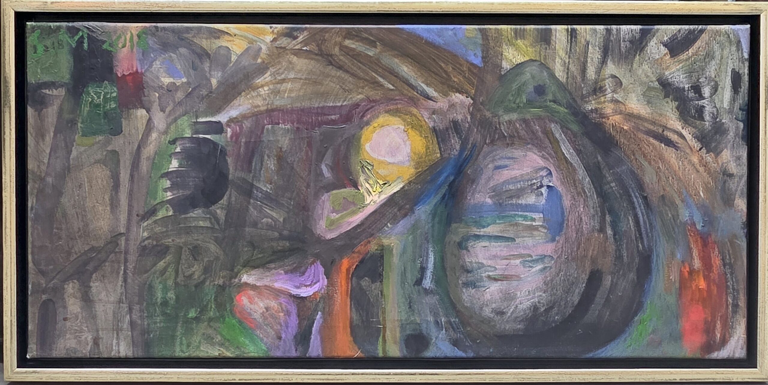 STANISLAW MŁODOŻENIEC 'Pejzaż' 2018 olej, płótno 40x85cm