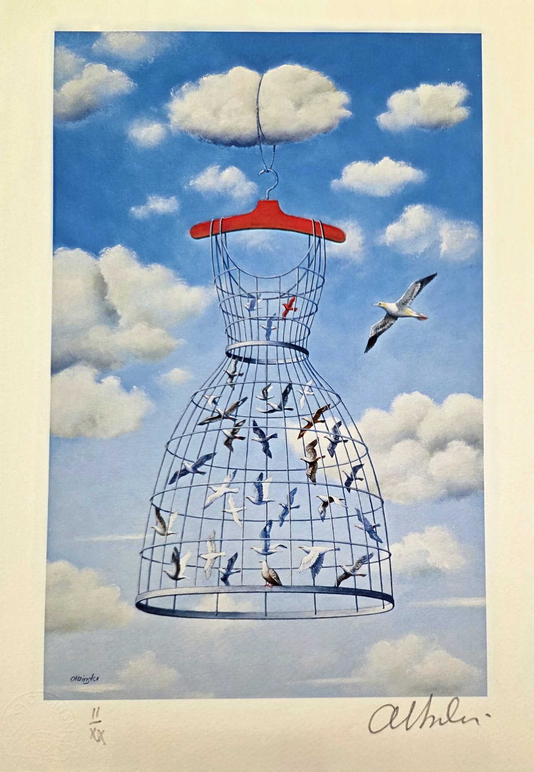 RAFAŁ OLBIŃSKI, 'Bez tytułu 5', inkografia, papier, 34,5x24,5cm - Rezerwacja