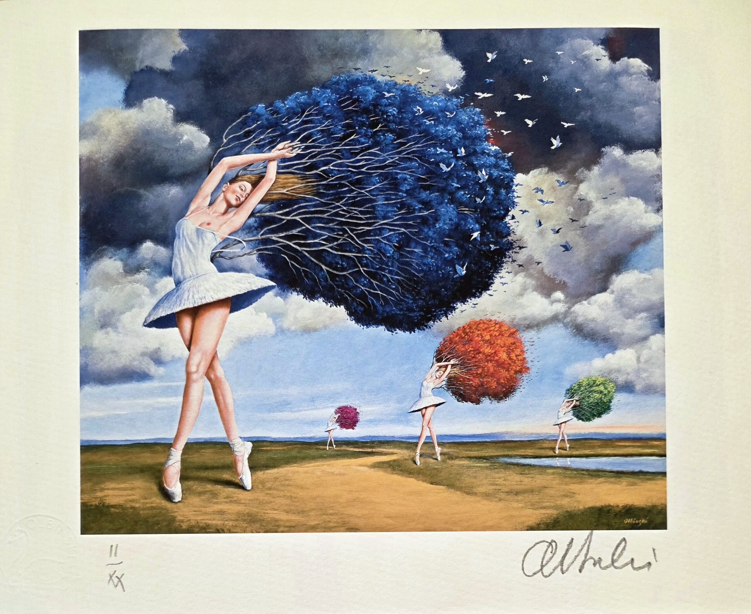 RAFAŁ OLBIŃSKI, 'Bez tytułu 7', inkografia, papier, 34,5x24,5cm