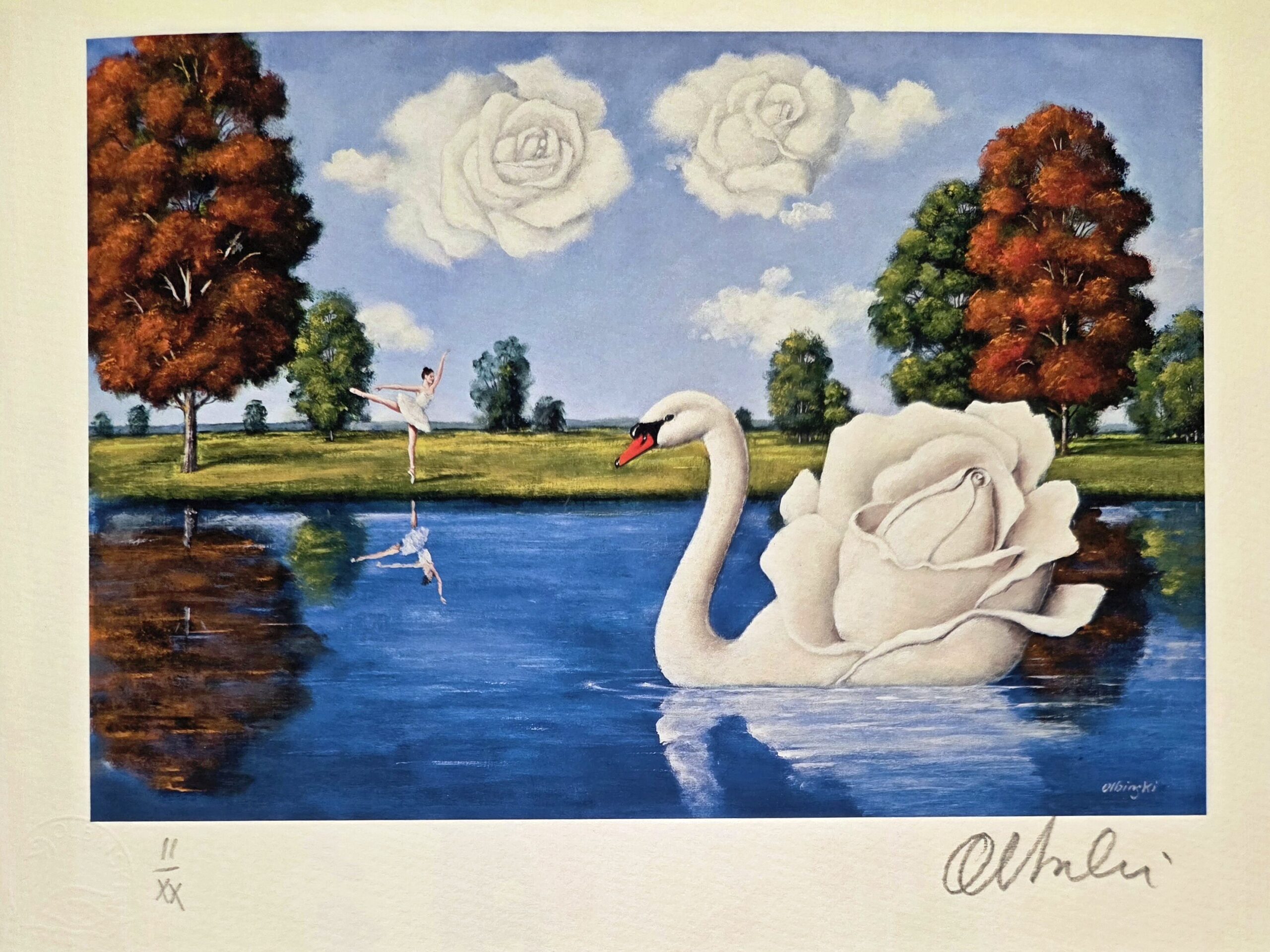 RAFAŁ OLBIŃSKI, 'Bez tytułu 8', inkografia, papier, 34,5x24,5cm