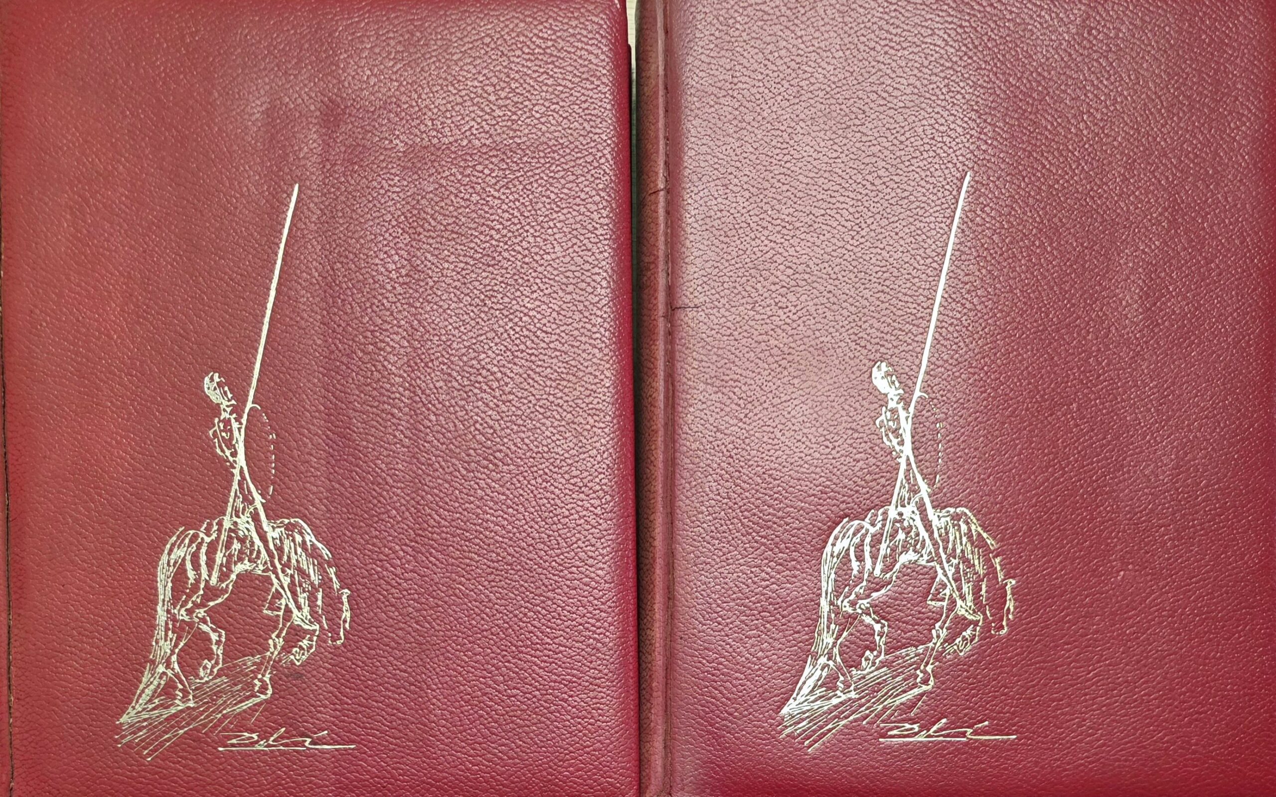 SALVADOR DALI 'DON QUIJOTE: 2 TOMY - 1965' Miguel de Cervantes TOM I: 460 str. TOM II: 465 str.