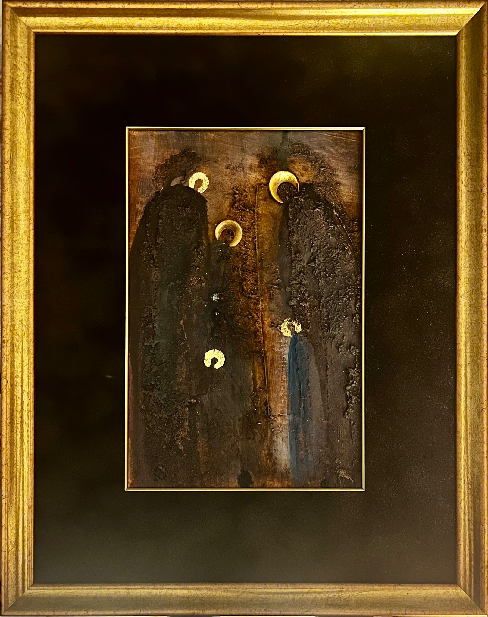 MAŁGORZATA DAWIDIUK 'Ikona Światło IX', 2025, technika własna, płótno, 30x20cm