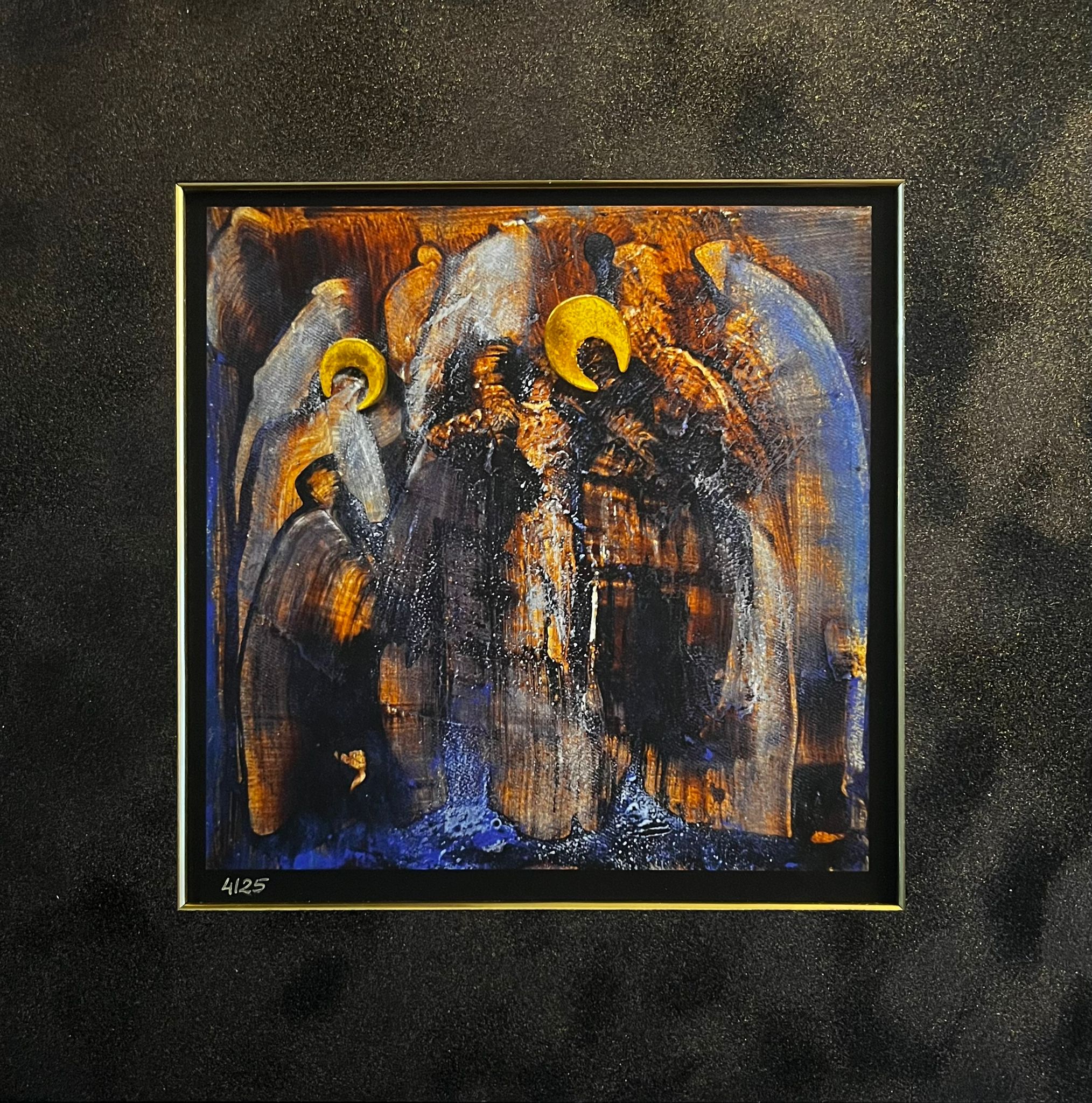 MAŁGORZATA DAWIDIUK 'Ikona Światło A', inkografia, papier, 20x20cm