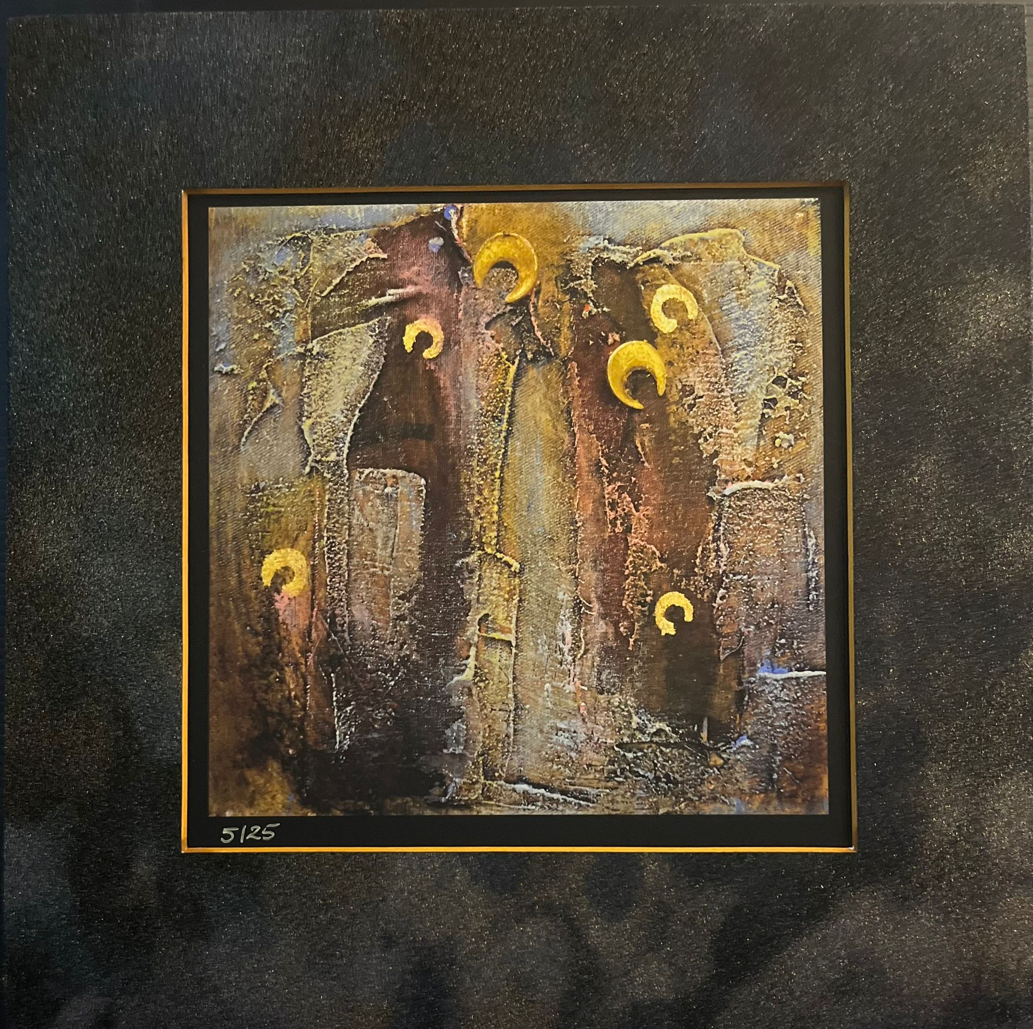 MAŁGORZATA DAWIDIUK 'Ikona Światło B', inkografia, papier, 20x20cm