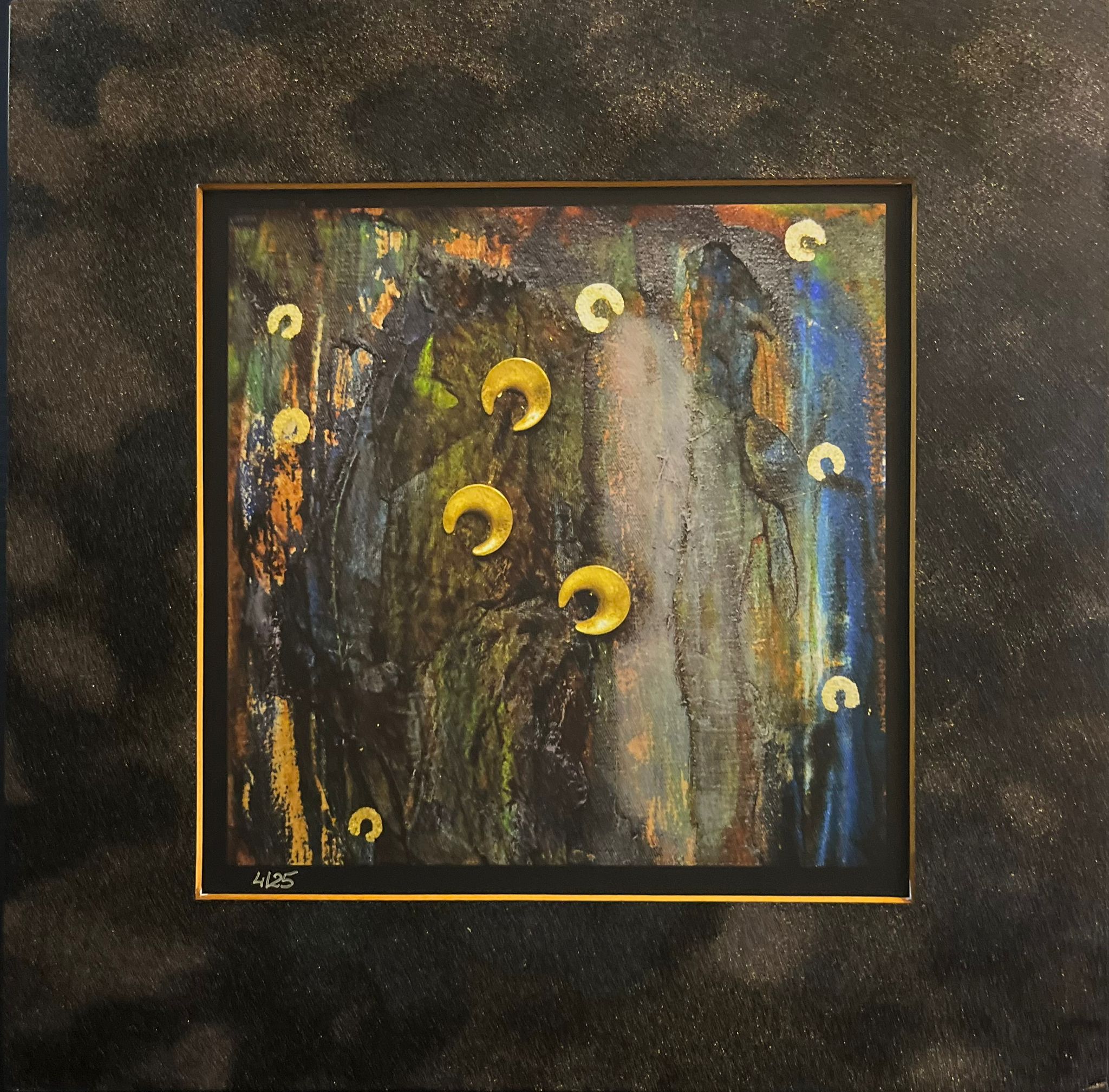 MAŁGORZATA DAWIDIUK 'Ikona Światło C', inkografia, papier, 20x20cm