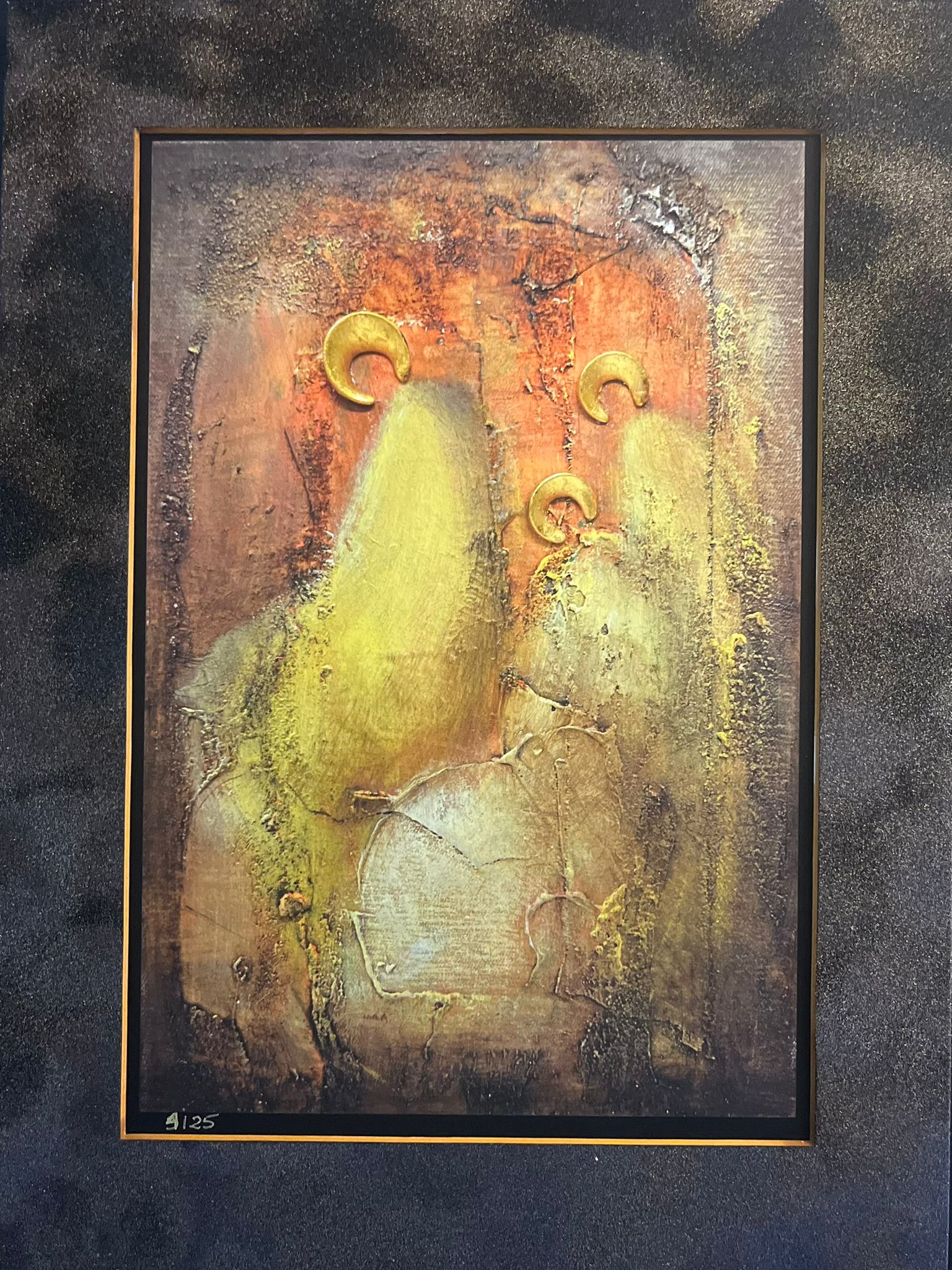 MAŁGORZATA DAWIDIUK 'Ikona Światło F', inkografia, papier, 30x20cm