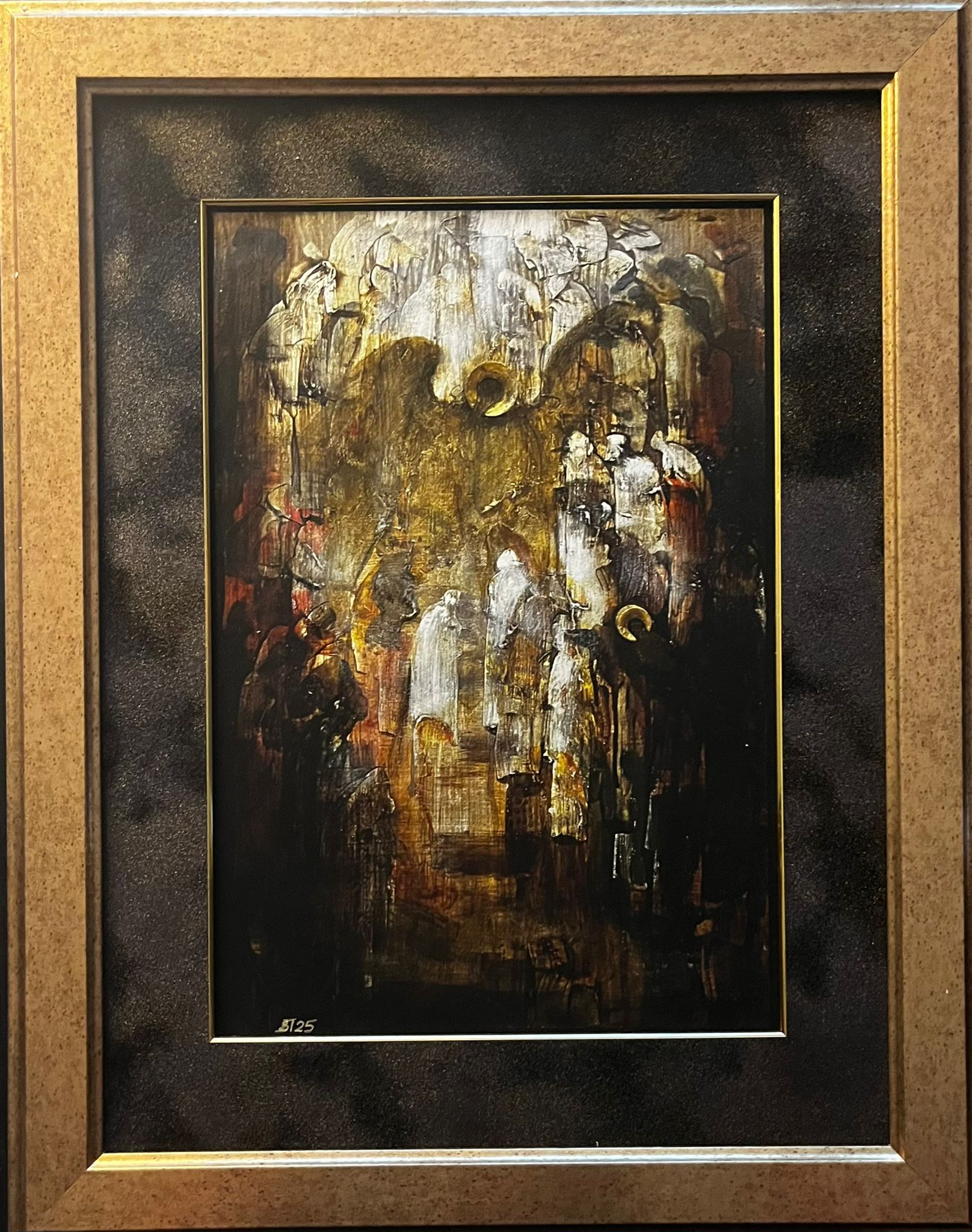 MAŁGORZATA DAWIDIUK 'Ikona Światło H', inkografia, papier, 30x20cm