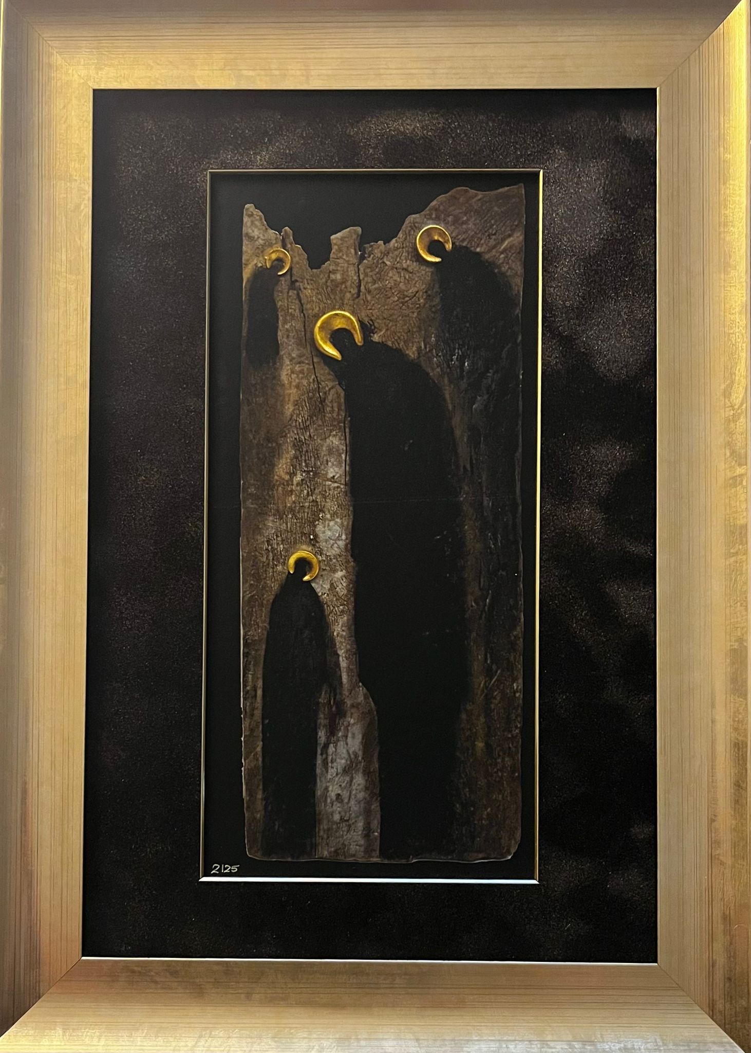 MAŁGORZATA DAWIDIUK 'Ikona Światło I', inkografia, papier, 30x20cm