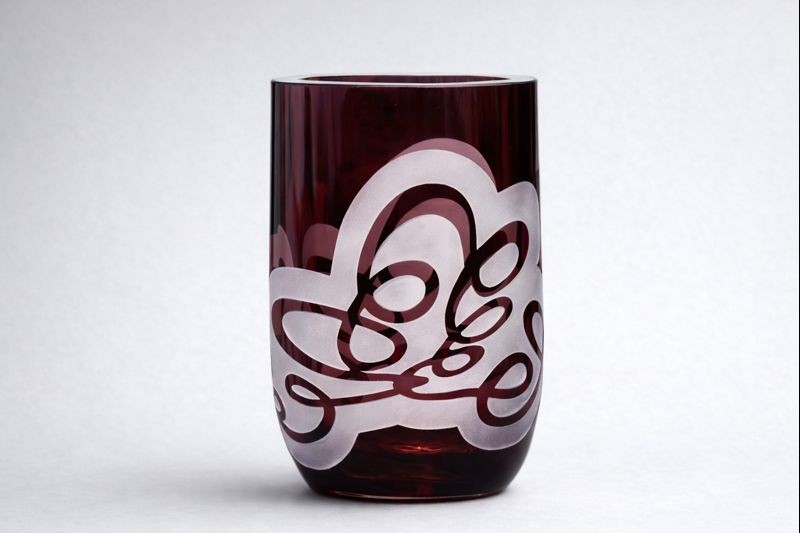 JAN SIEDLECKI 'VENA', szkło ozdobne, 18,5x12cm