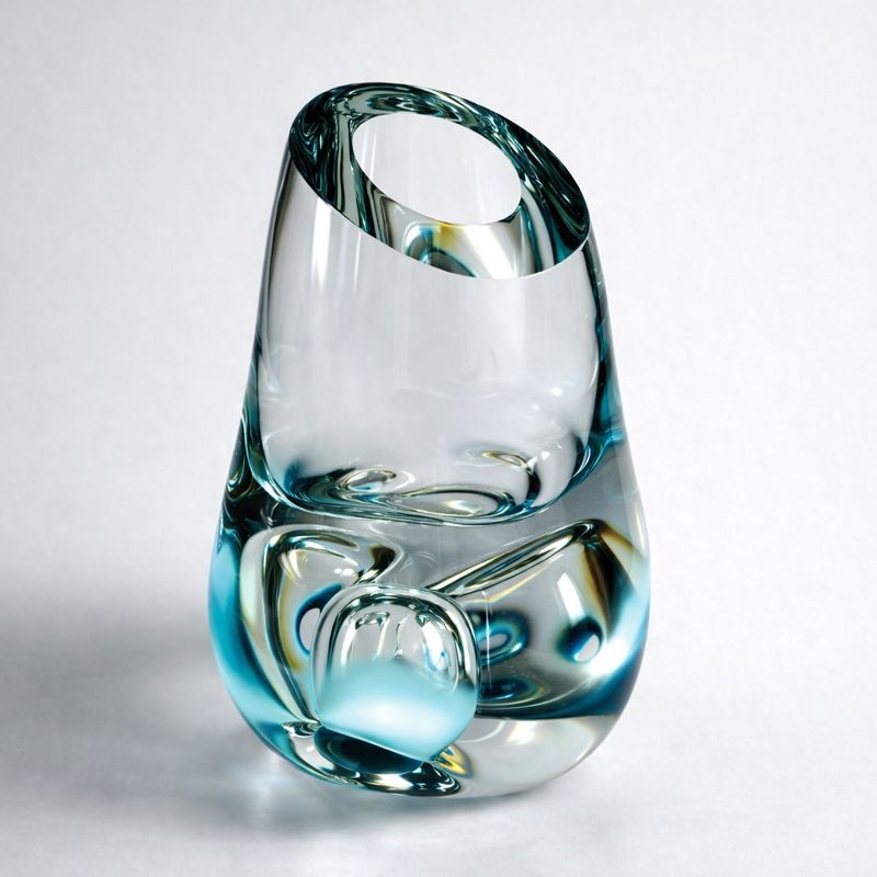 JAN SIEDLECKI 'TOROS', szkło ozdobne, 17,5x12,5cm