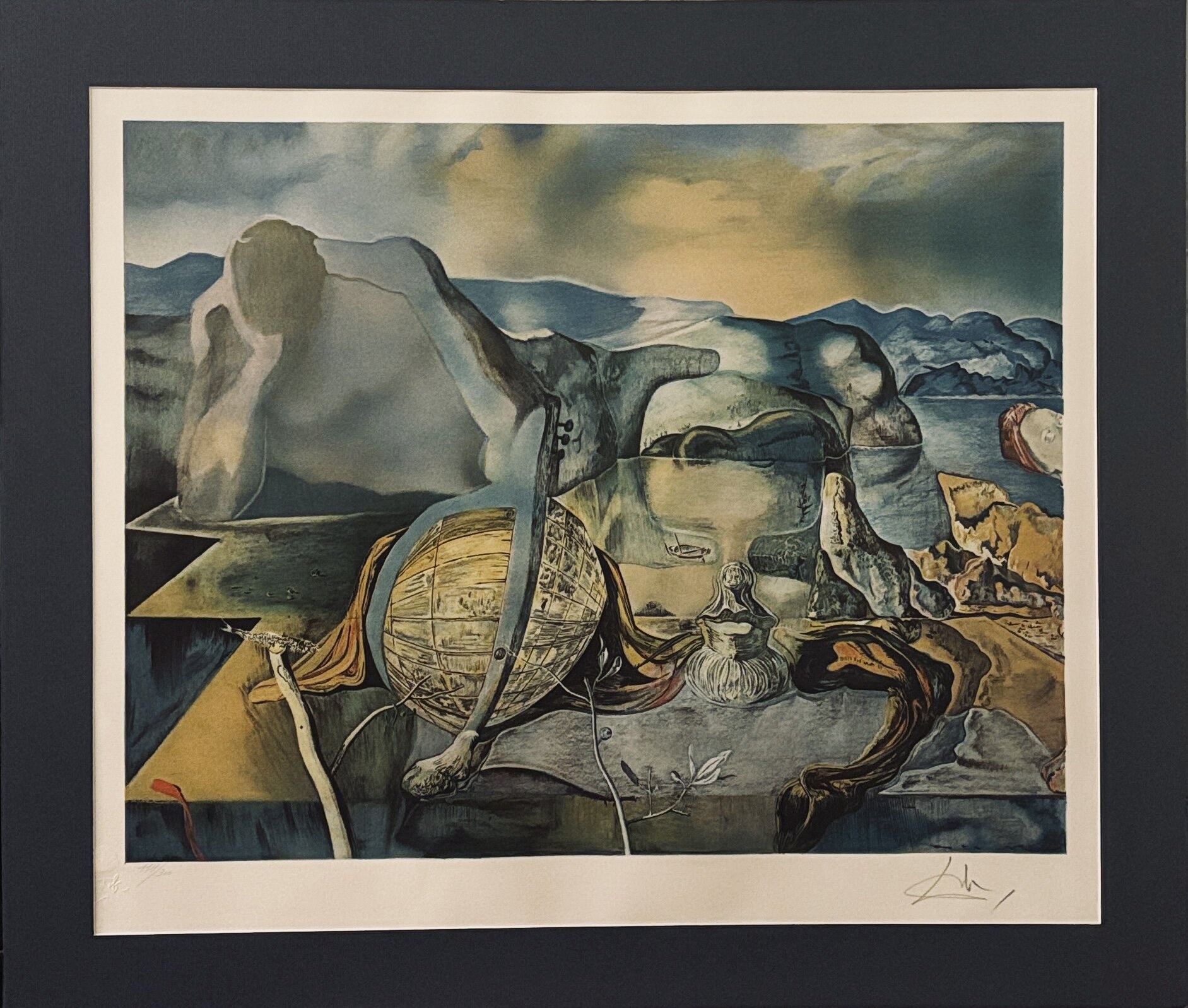 SALVADOR DALI 'Nieskończona zagadka' litografia, papier, 62x52cm