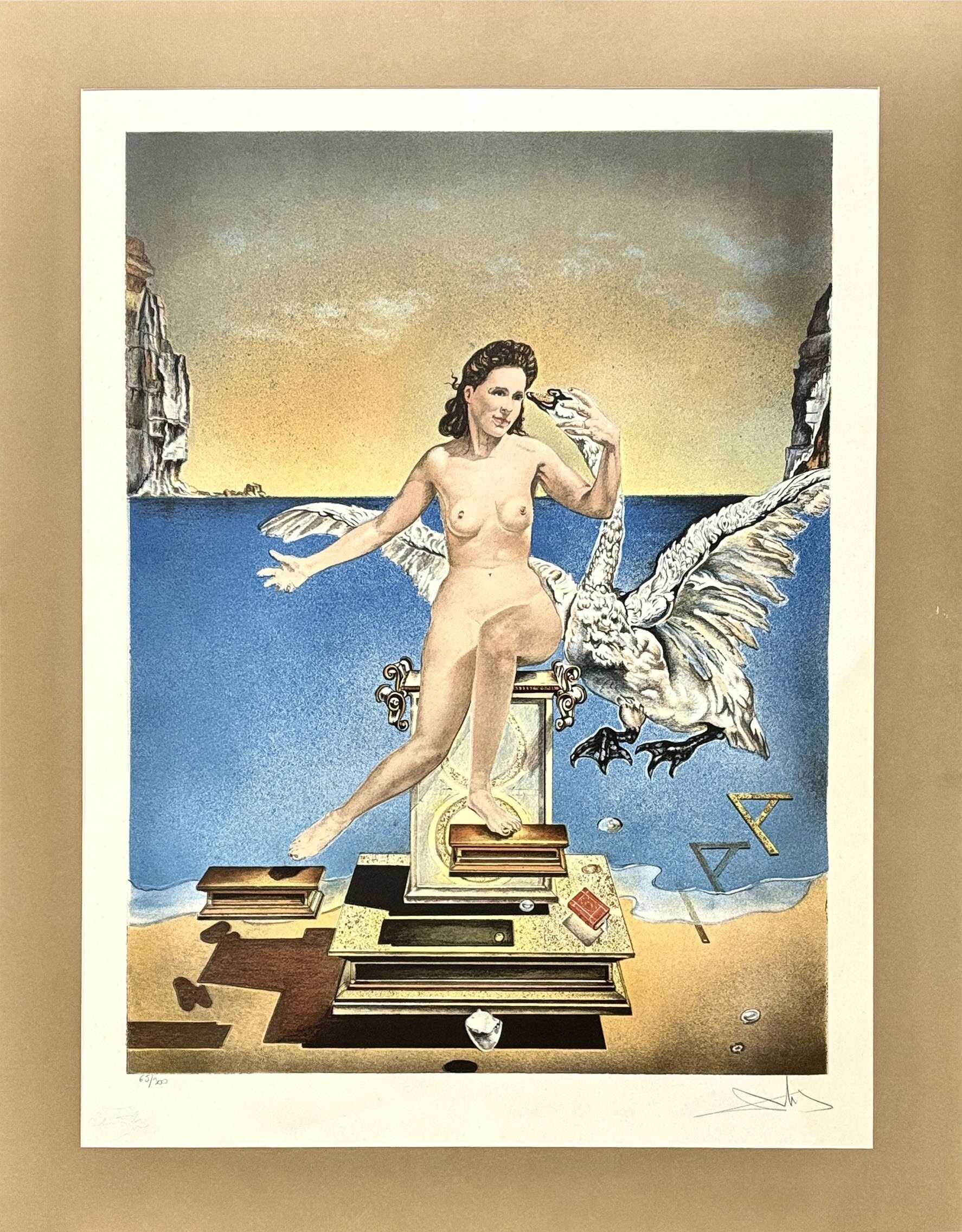 SALVADOR DALI 'Leda Atomica' litografia, papier, 67x47cm