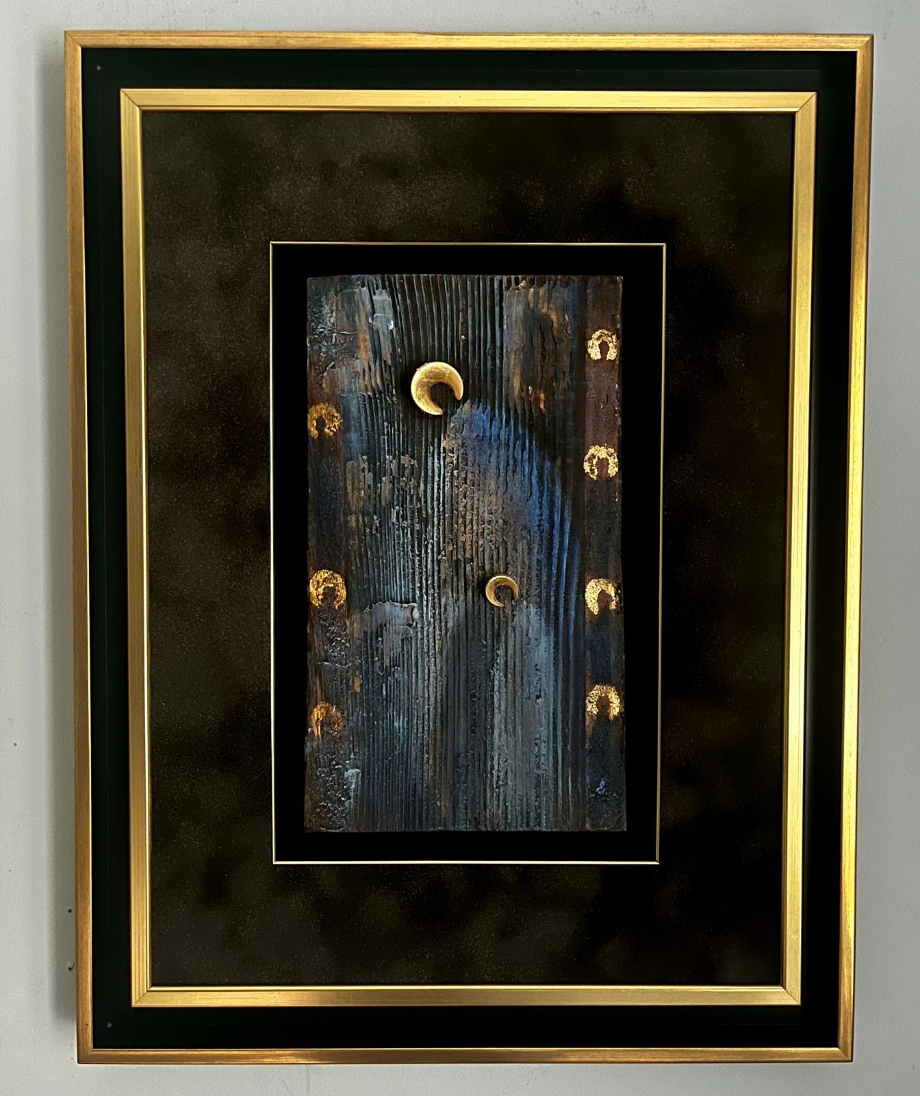 MAŁGORZATA DAWIDIUK 'Ikona Światło' Stara Deska, 39x27cm