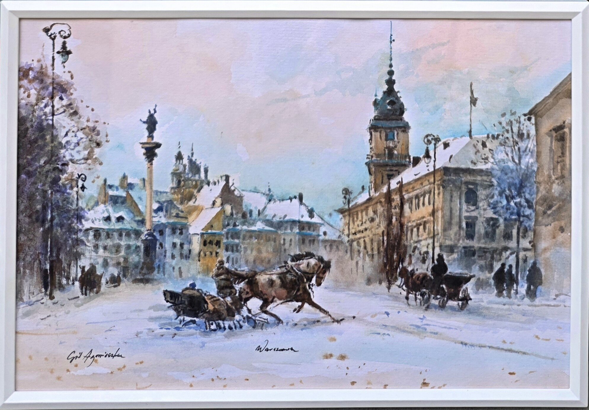 AGNIESZKA GIL, Warszawa, akwarela, papier, A4