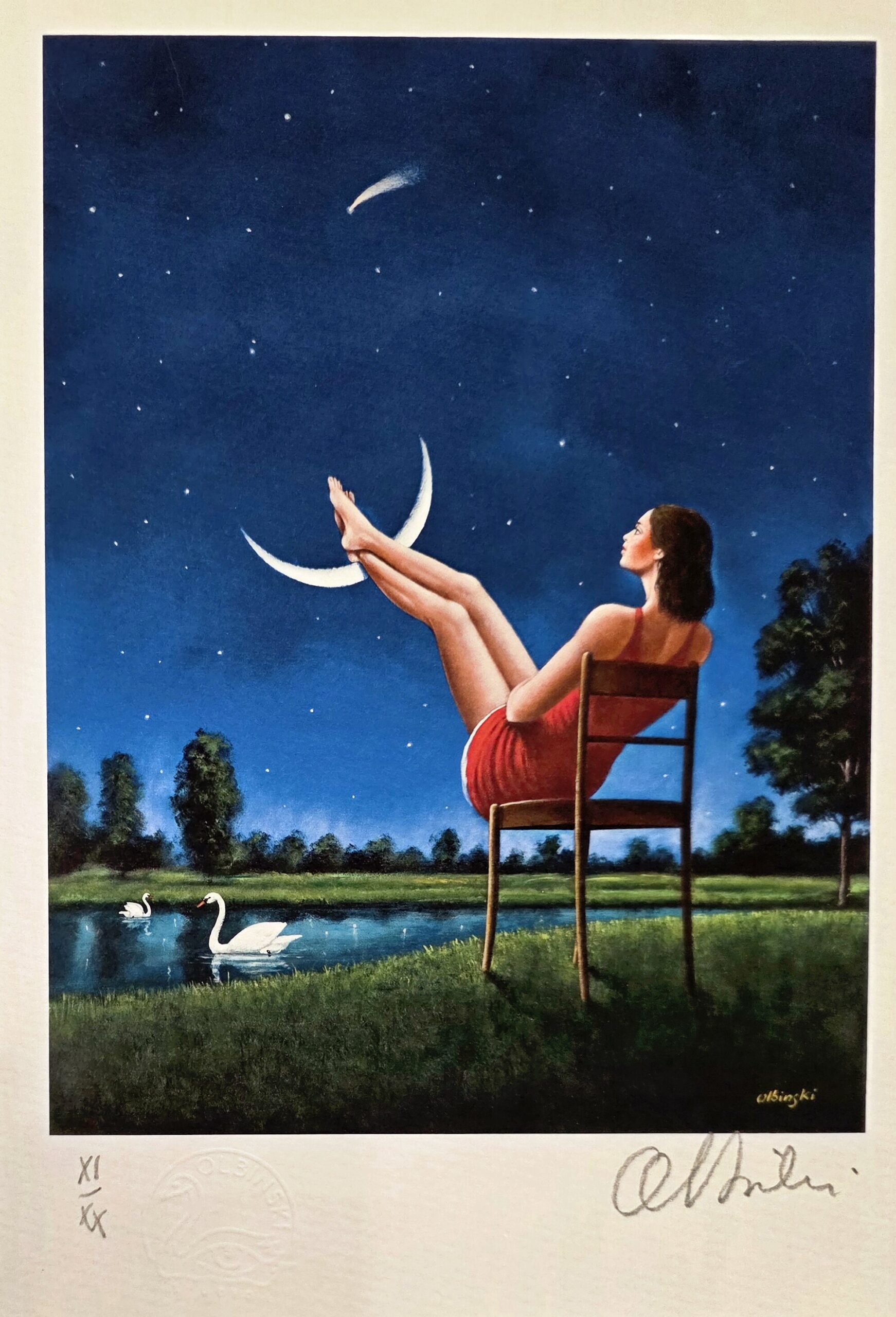 RAFAŁ OLBIŃSKI, 'Bez tytułu A', inkografia, papier, A4