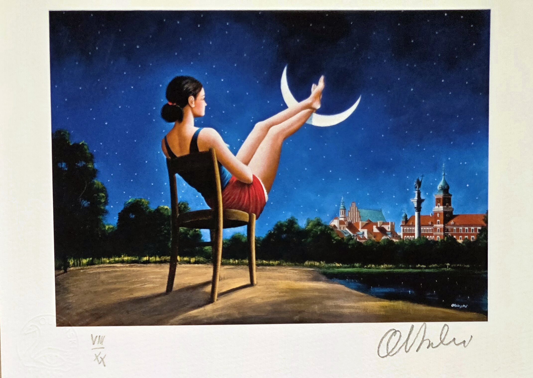 RAFAŁ OLBIŃSKI, 'Trzeci wymiar czasu-Warszawa', inkografia, papier, A4