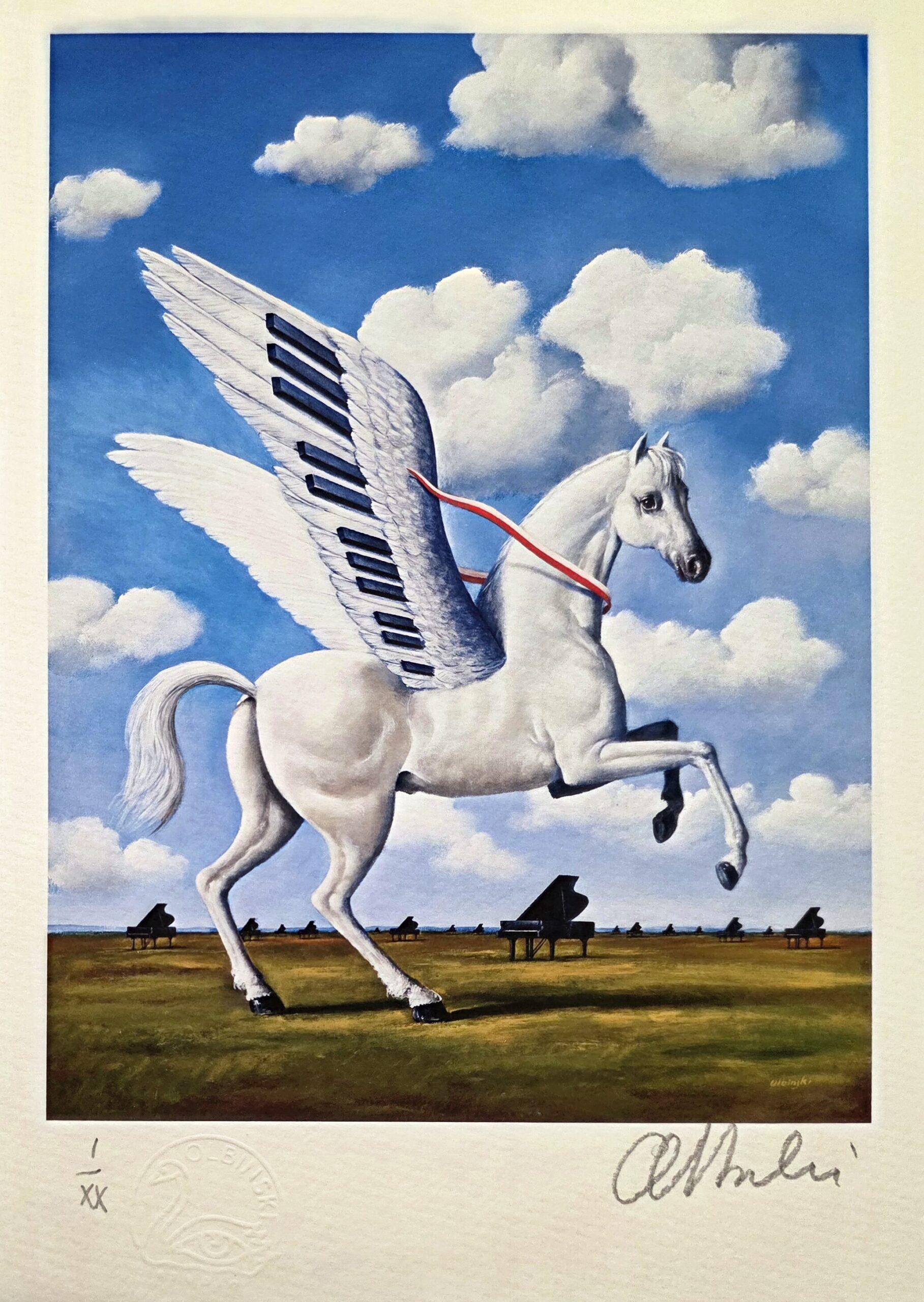 RAFAŁ OLBIŃSKI, 'Bez tytułu 3', inkografia, papier A4, numer unikatowy I / XX