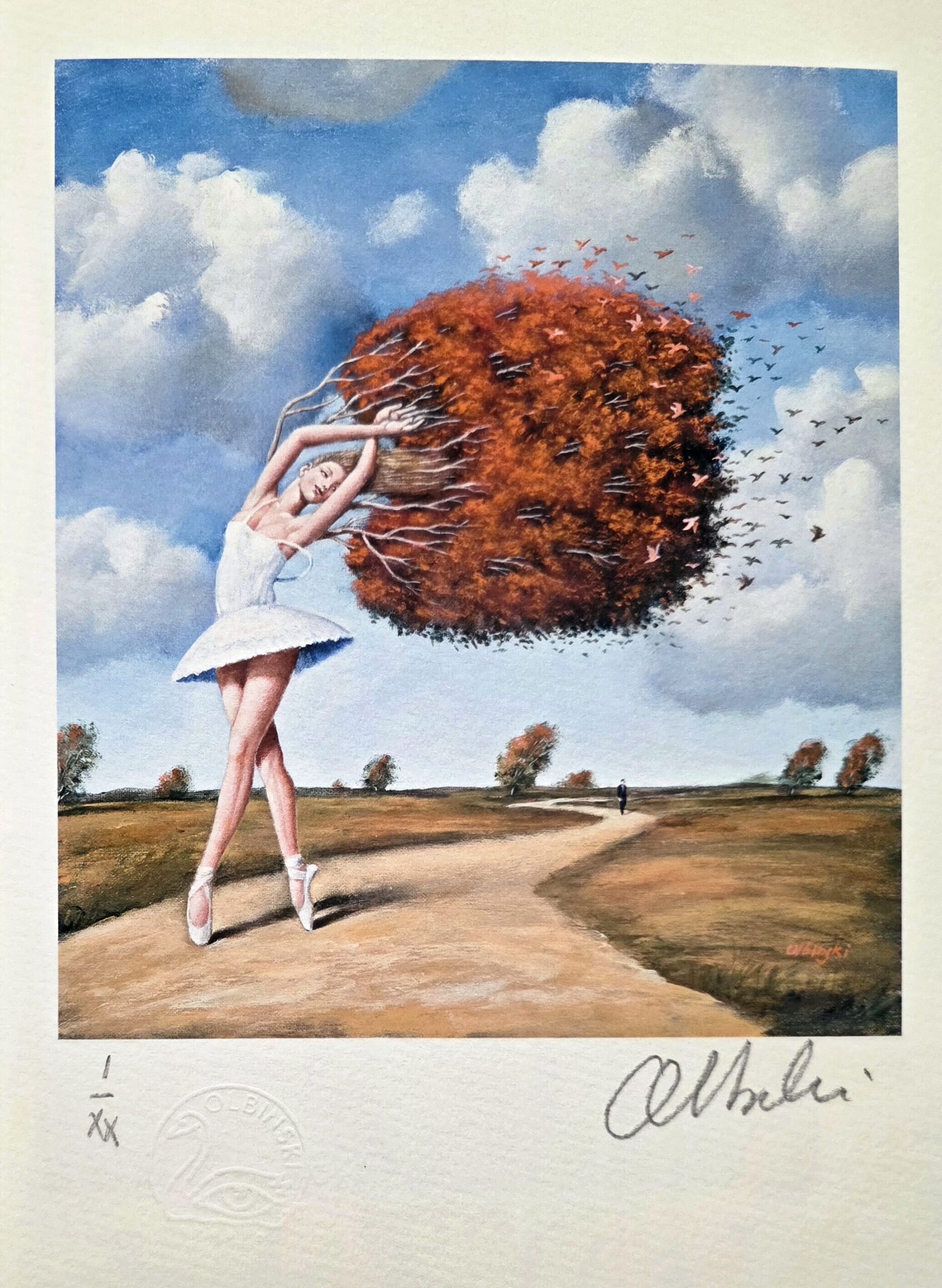 RAFAŁ OLBIŃSKI, 'Bez tytułu 3', inkografia, papier A4, numer unikatowy I / XX