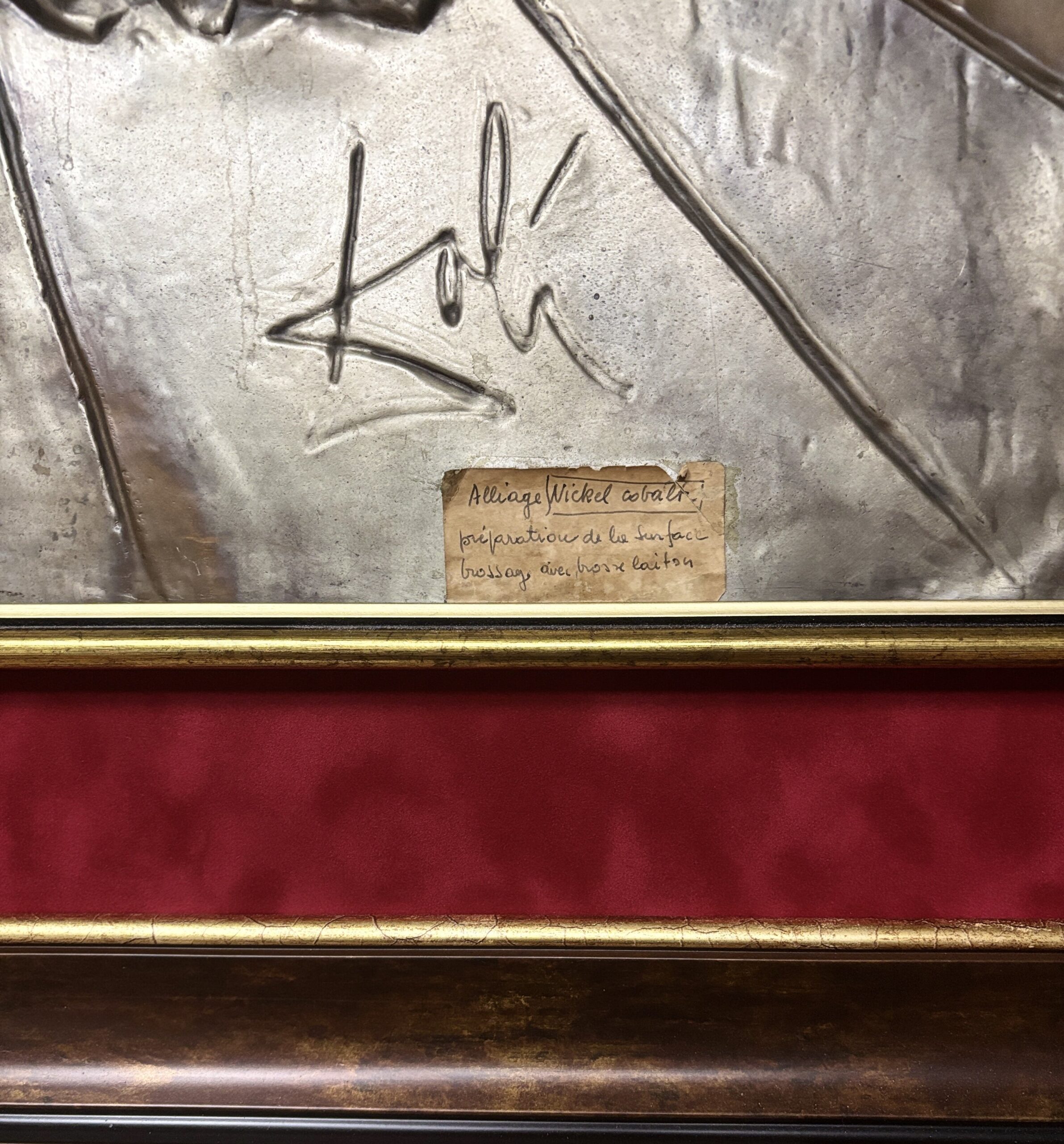 SALVADOR DALI 'Ostatnia wieczerza', Płaskorzeźba aluminium srebrzone, 65x48cm - obrazek 2