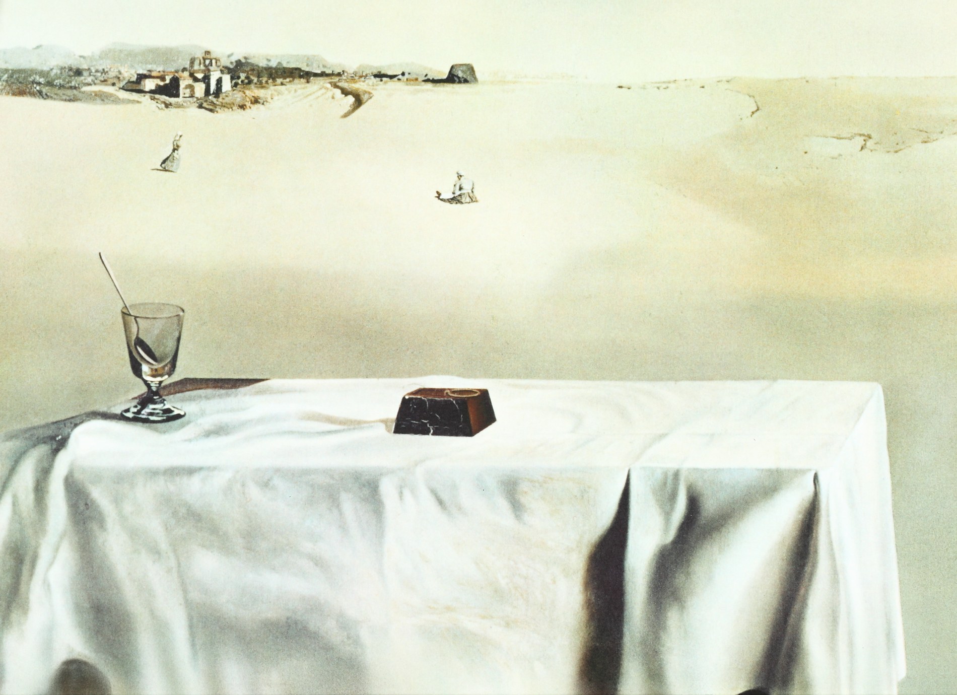 SALVADOR DALI 'Para z głowami pełnymi chmur' Dyptyk, granolitografia w 14 kolorach, 118x86cm - obrazek 4