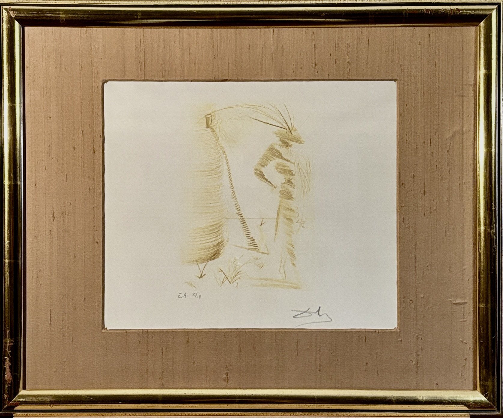 SALVADOR DALI 'Romeo i Julia, 1968', litografia, papier, 26x30cm