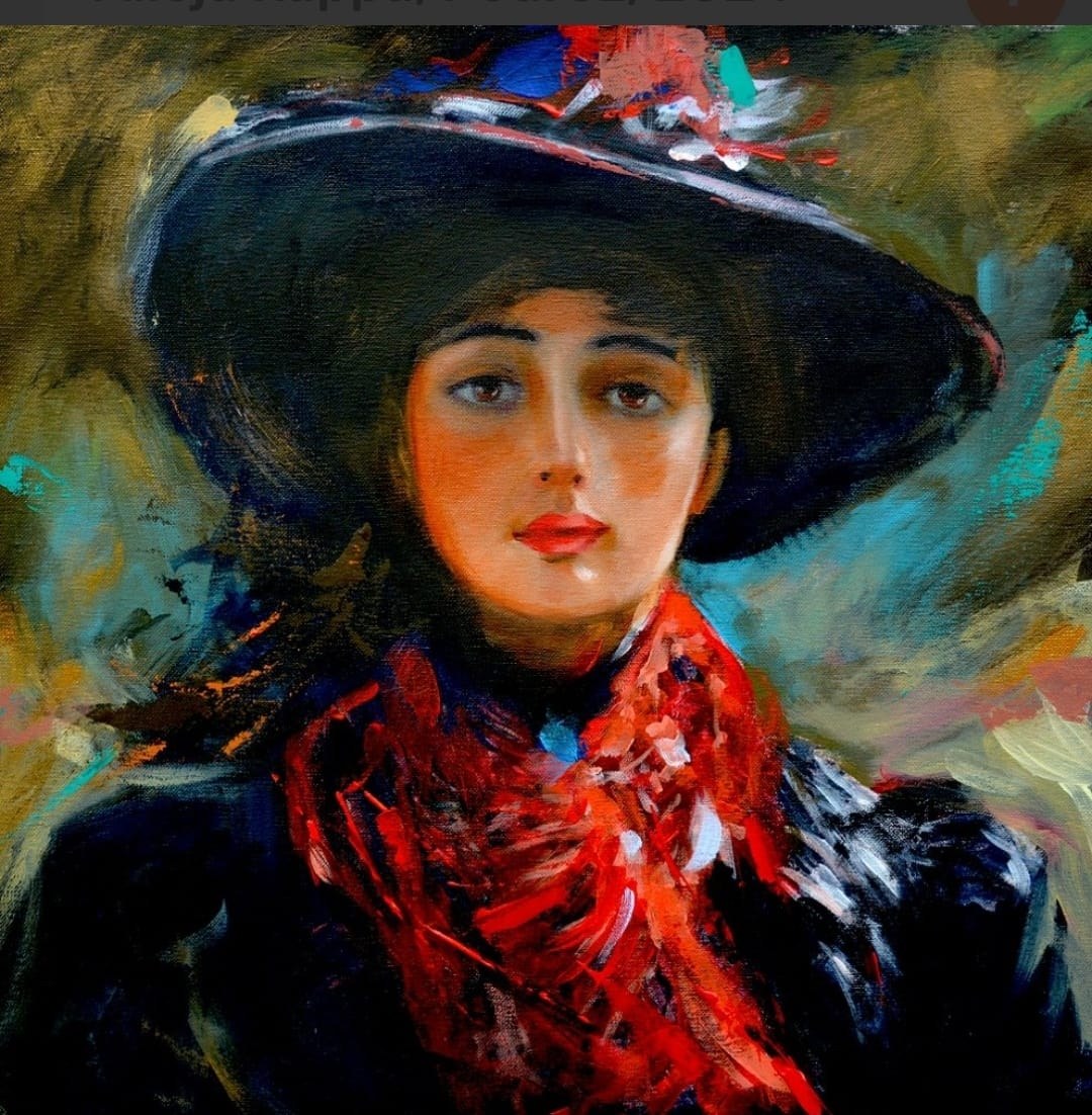 ALICJA KAPPA 'Podróż', akryl, płótno 50x50cm