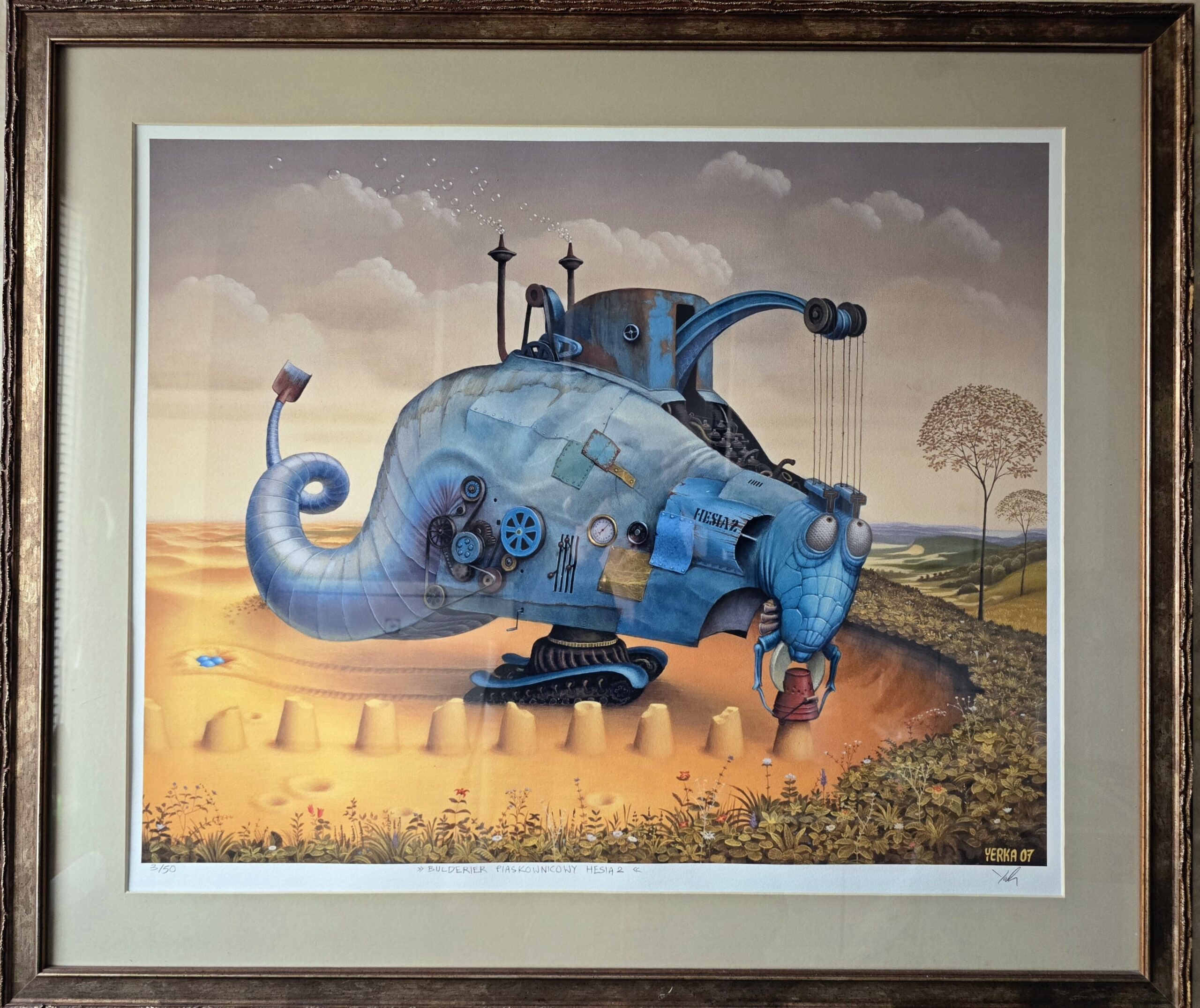 JACEK YERKA 'Bulderier piaskownicowy Hesia 2' giclee, papier, 60x72cm