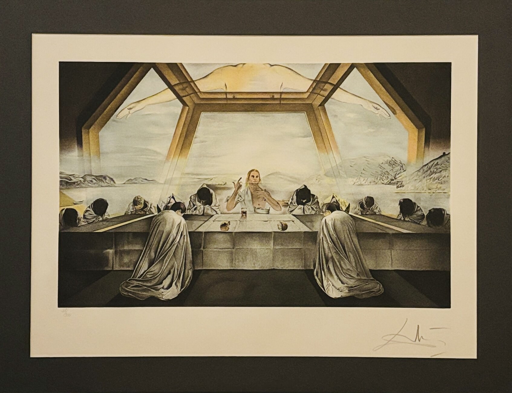 SALVADOR DALI 'Sakrament Ostatniej Wieczerzy' litografia barwna, papier, 58,4x36,7cm