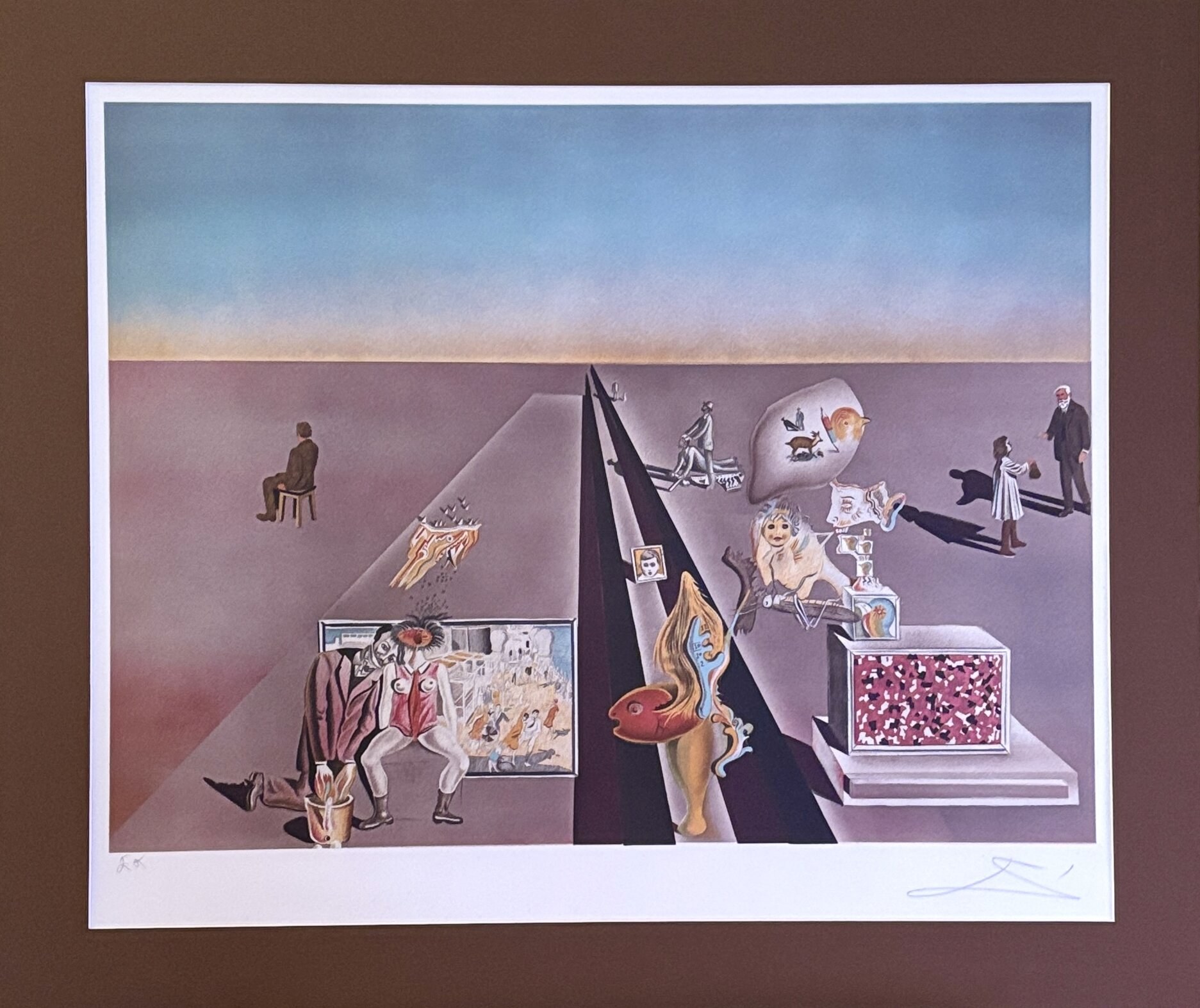 SALVADOR DALI 'Pierwszy dzień wiosny' litografia, papier, 50x60cm