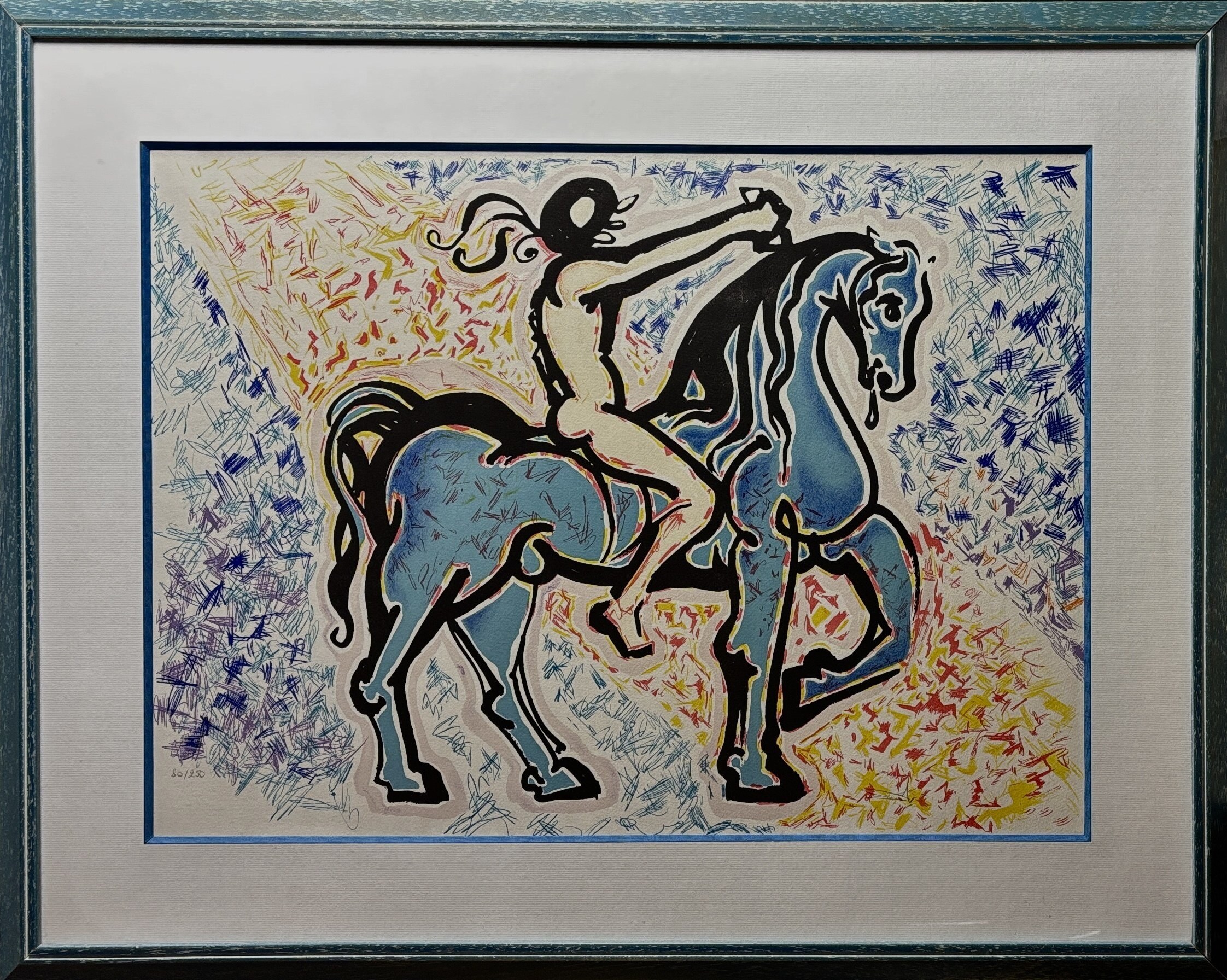 SALVADOR DALI 'Vittoria Dell’ Uomo Primitivo"  litografia, papier, 46x64cm