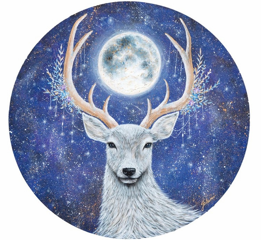 JOLANTA STEFANISZYN, 'Lunaris' akryl, płótno, 80cm