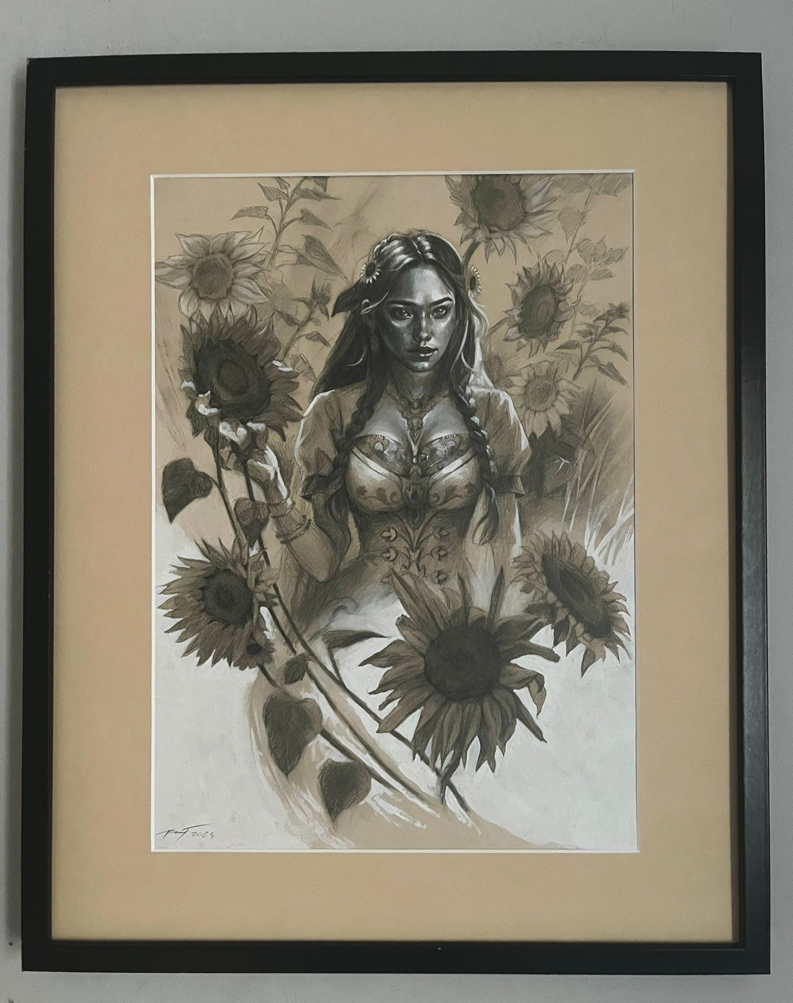 PAWEŁ KARDIS 'Lato', ołówek, 40x30cm